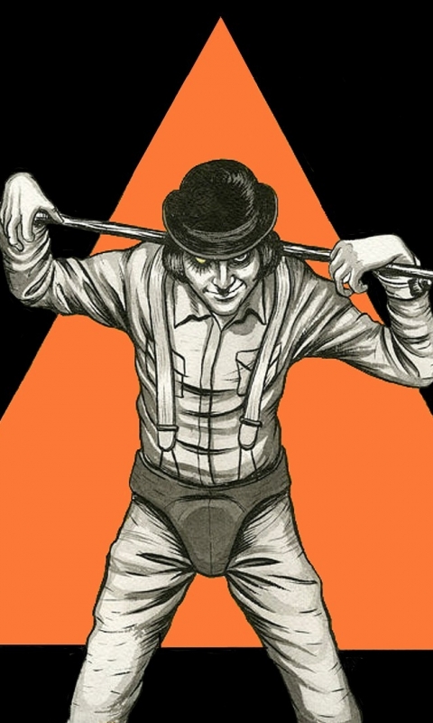 Download mobile wallpaper Movie, A Clockwork Orange for free.