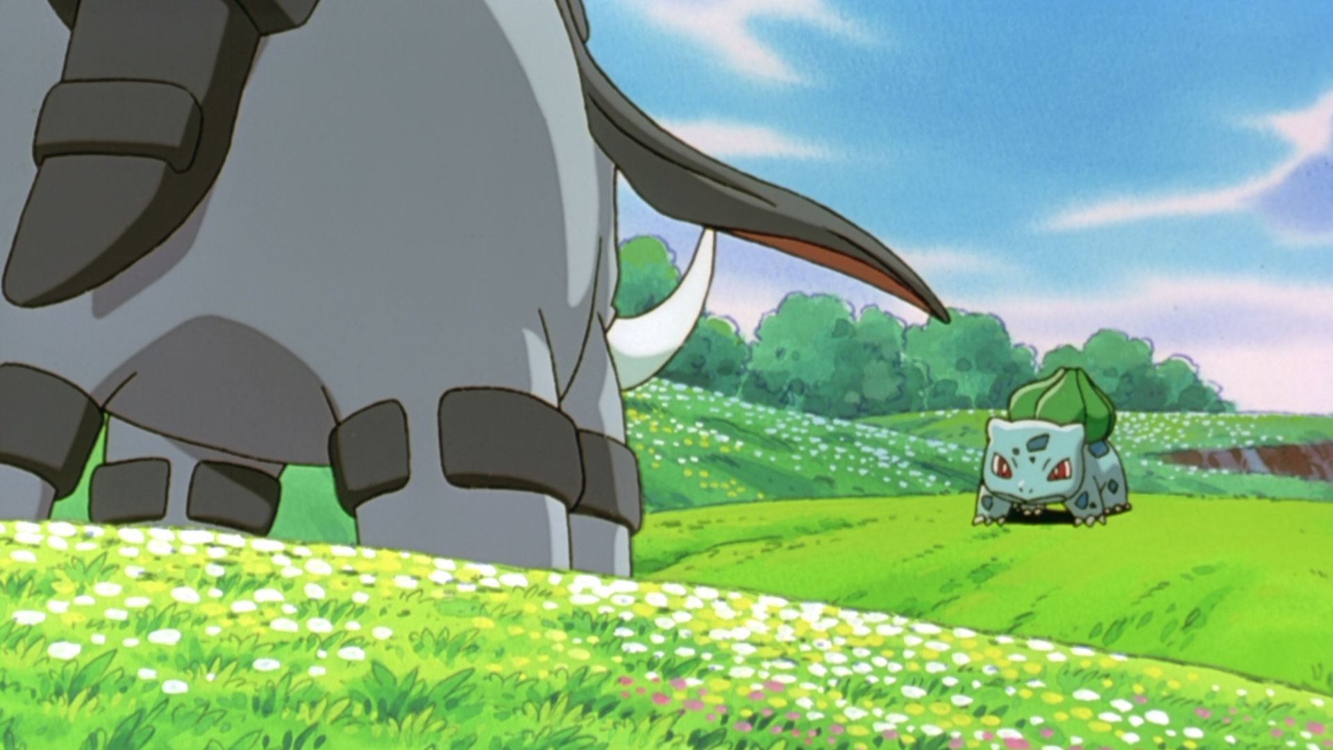 Download mobile wallpaper Anime, Pokémon, Bulbasaur (Pokémon), Donphan (Pokémon), Pokémon: The First Movie for free.