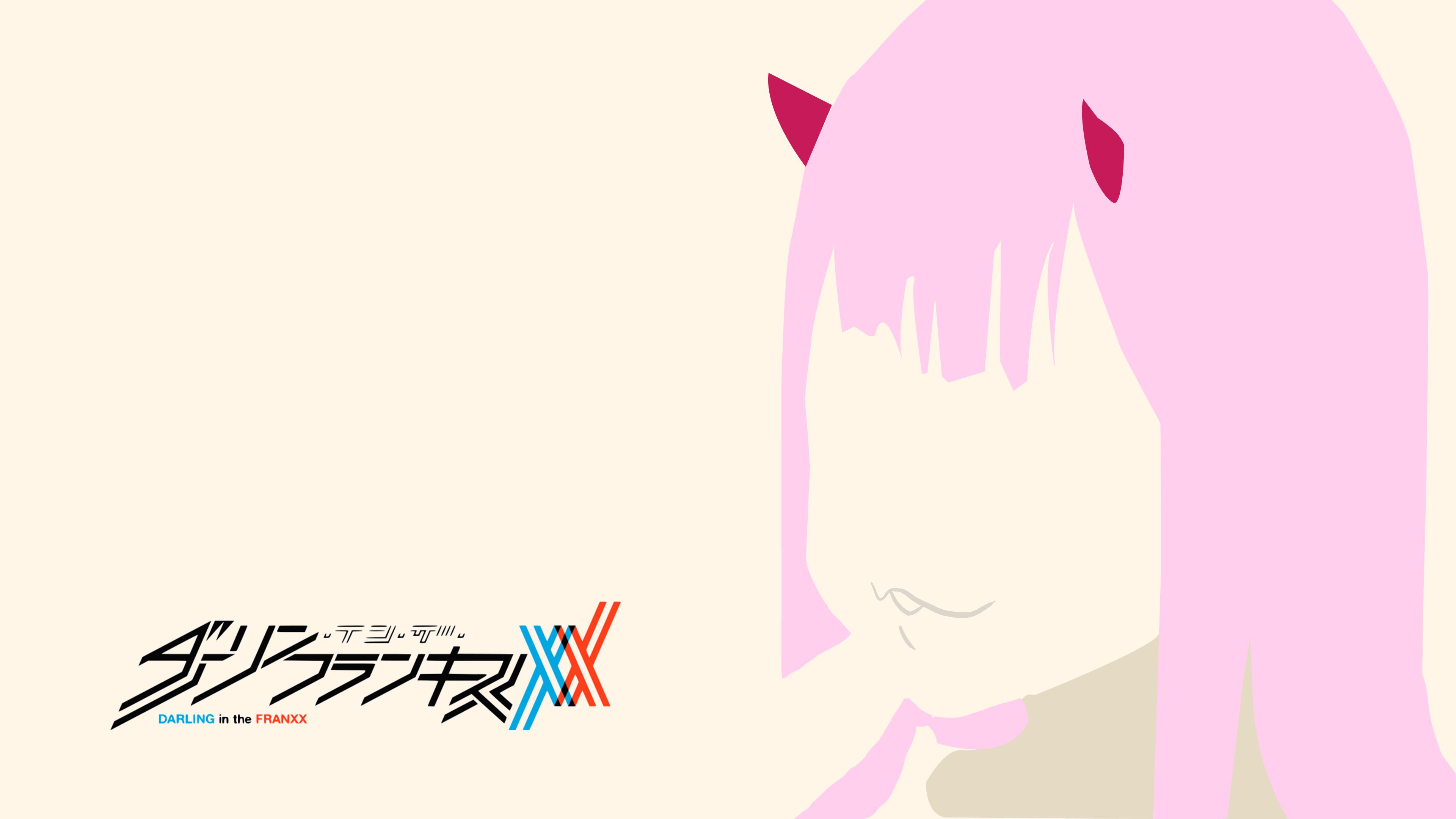 Baixe gratuitamente a imagem Anime, Vetor, Minimalista, Darling In The Franxx, Zero Dois (Querida No Franxx) na área de trabalho do seu PC