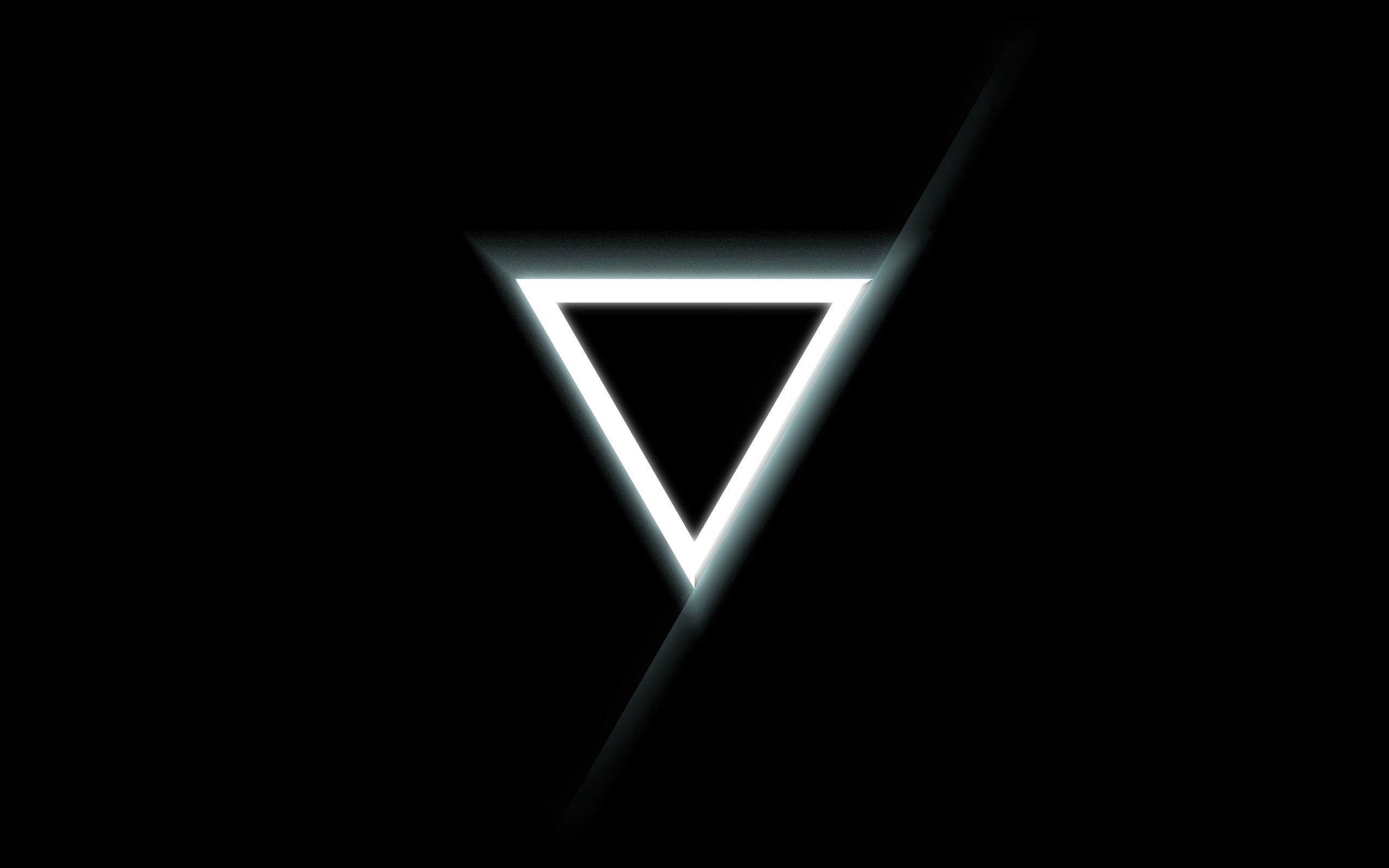 triangle, flipped over, black, minimalism, background, reverse