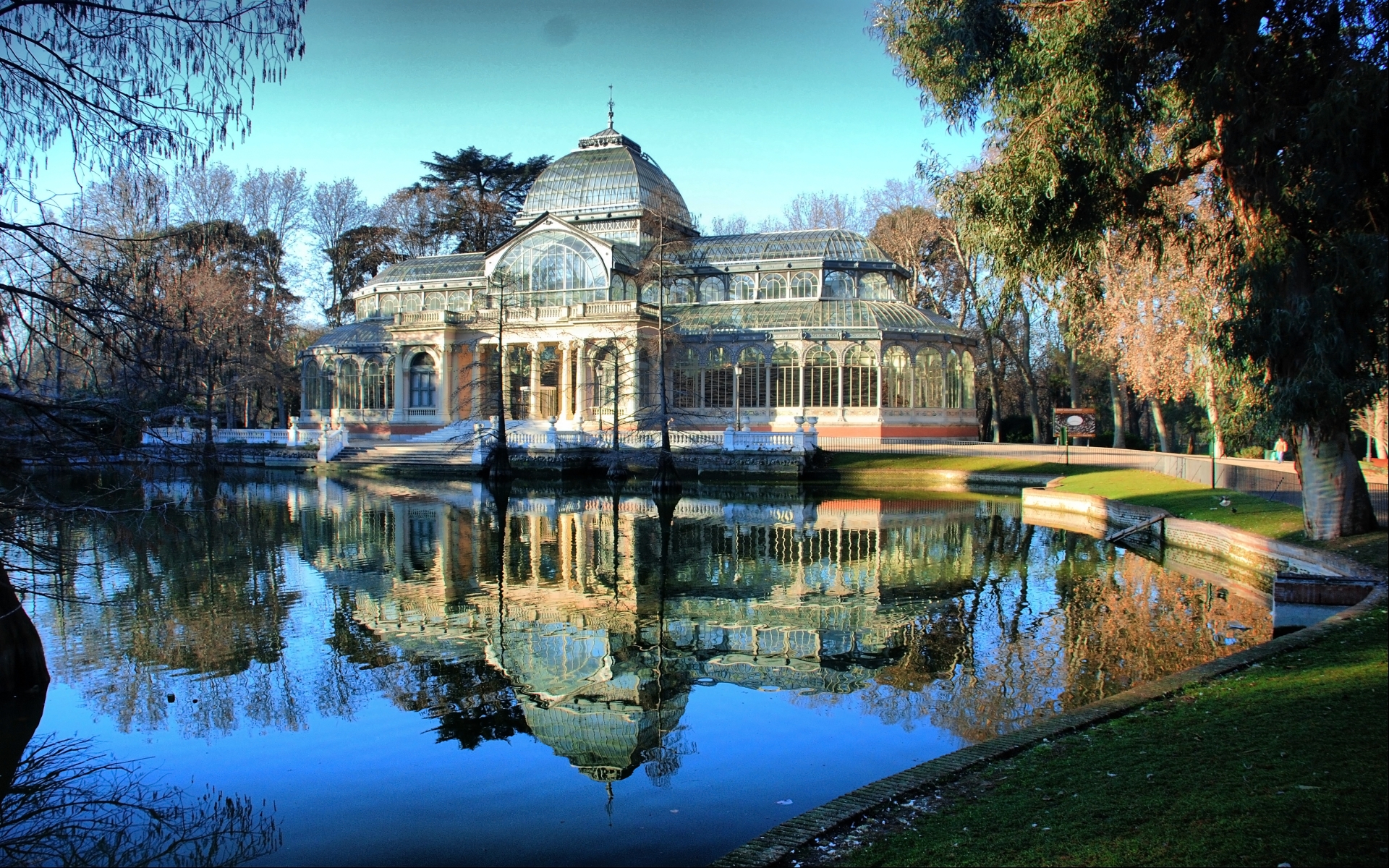 641730 Hintergrundbild herunterladen menschengemacht, palacio de cristal - Bildschirmschoner und Bilder kostenlos