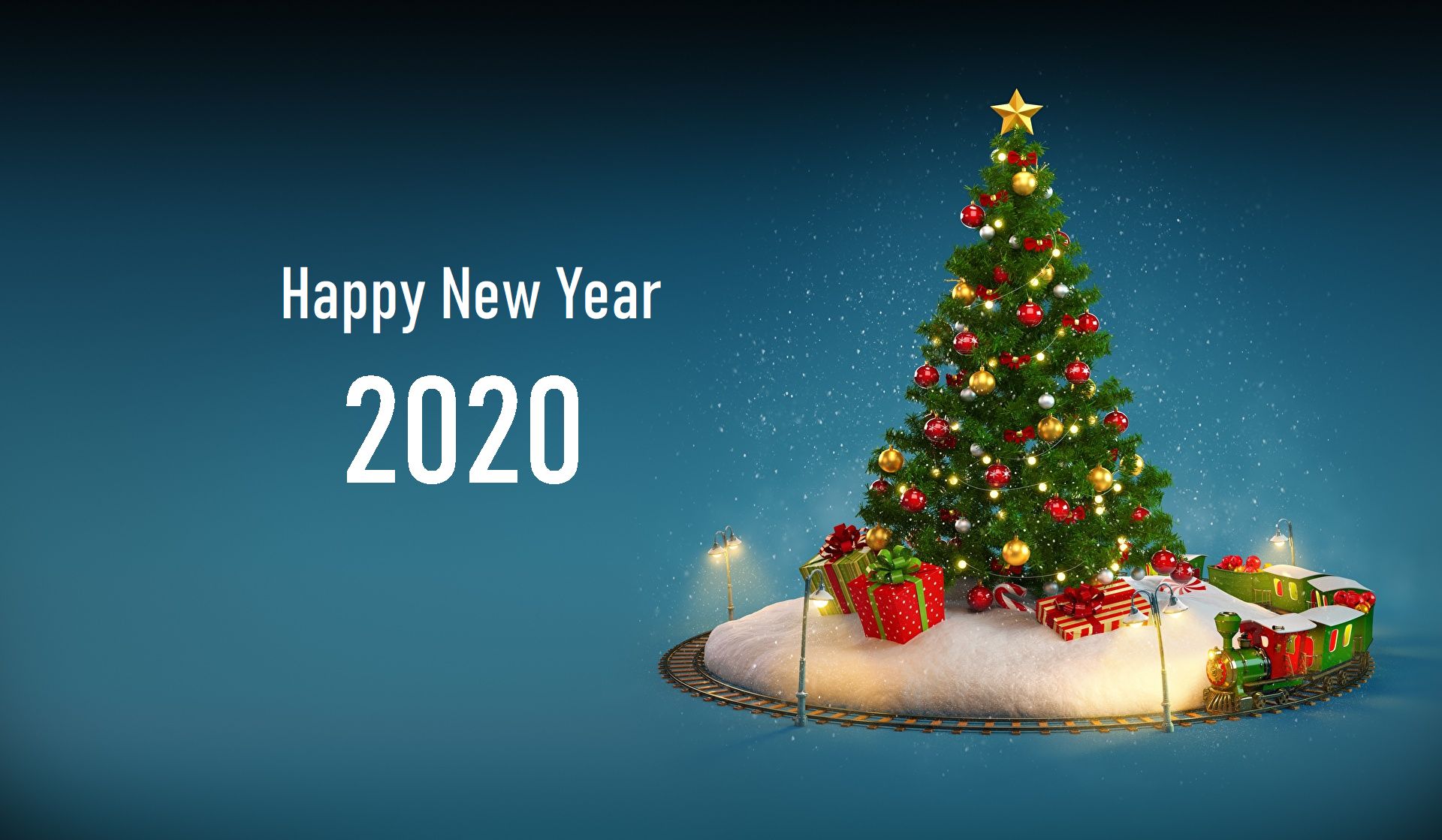 Laden Sie das Feiertage, Weihnachtsbaum, Frohes Neues Jahr, Neujahr 2020-Bild kostenlos auf Ihren PC-Desktop herunter