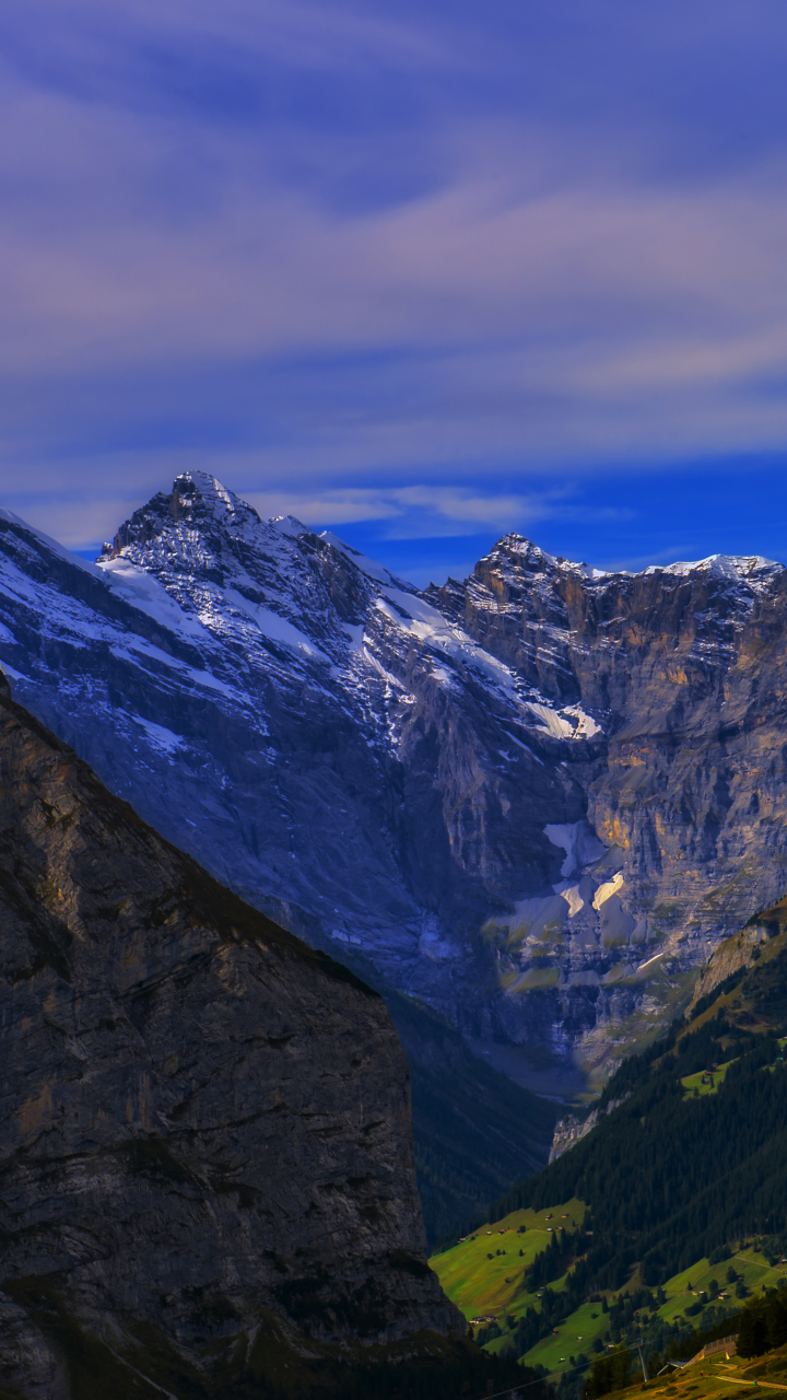 Скачать картинку Пейзаж, Горы, Гора, Альпы, Швейцария, Ландшафт, Земля/природа в телефон бесплатно.