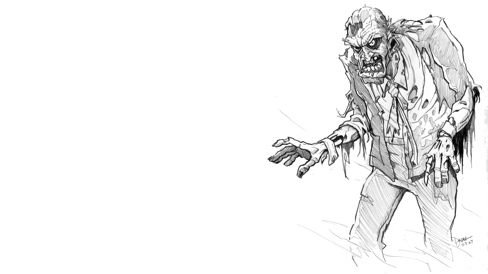 Free download wallpaper Zombie, Dark on your PC desktop