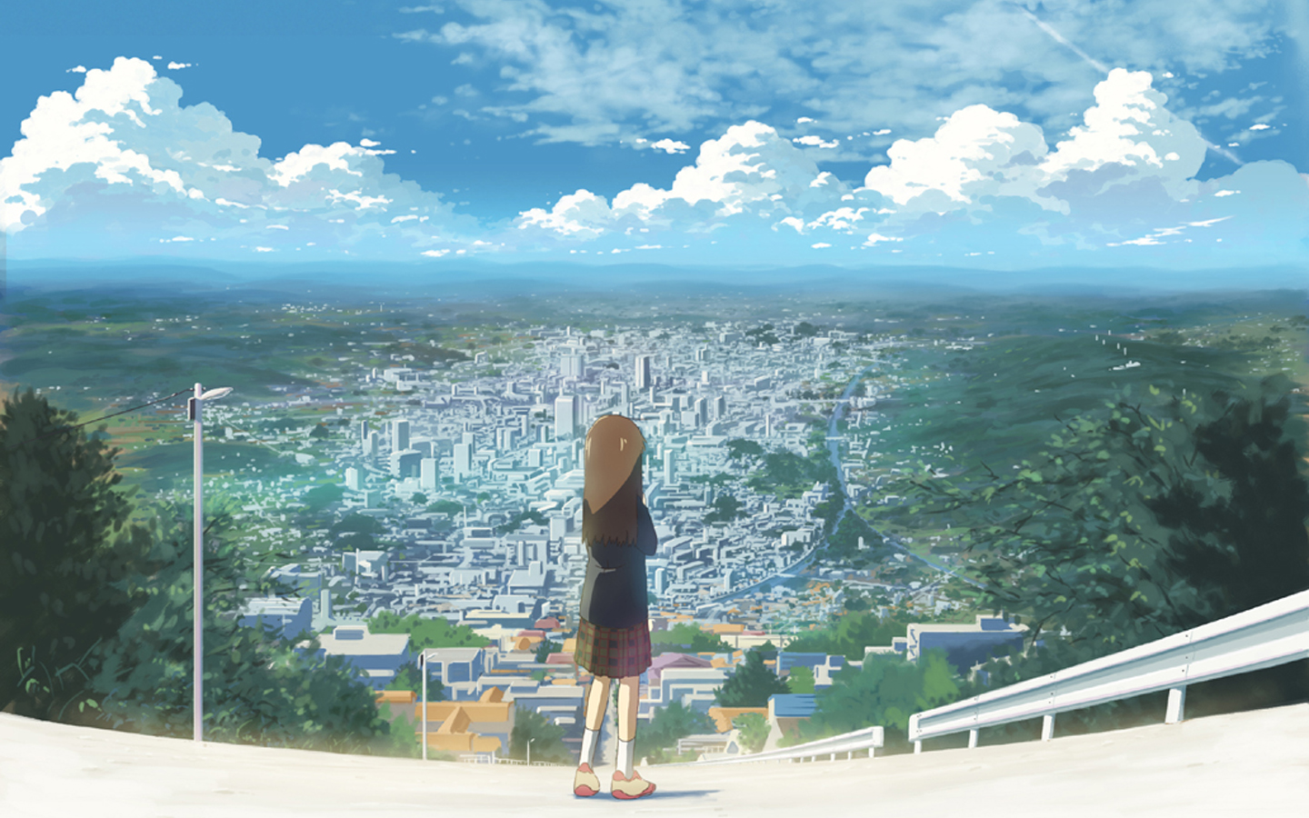 Laden Sie das Stadt, Animes, Meguriau Sekai-Bild kostenlos auf Ihren PC-Desktop herunter