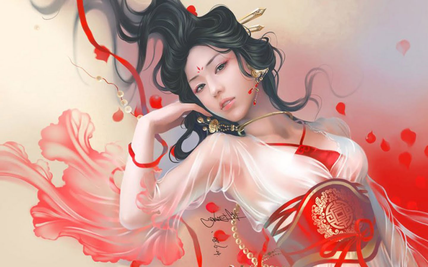 Free download wallpaper Fantasy, Oriental, Women on your PC desktop