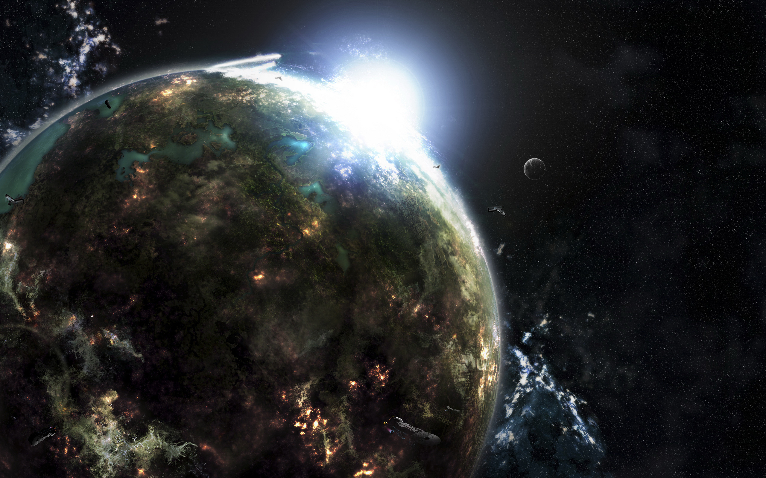 Free download wallpaper Universe, Planets, Fantasy on your PC desktop