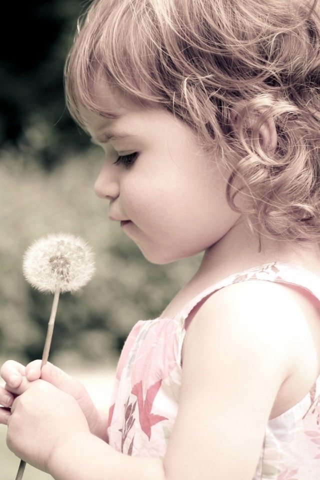 Download mobile wallpaper Child, Dandelion, Photography for free.