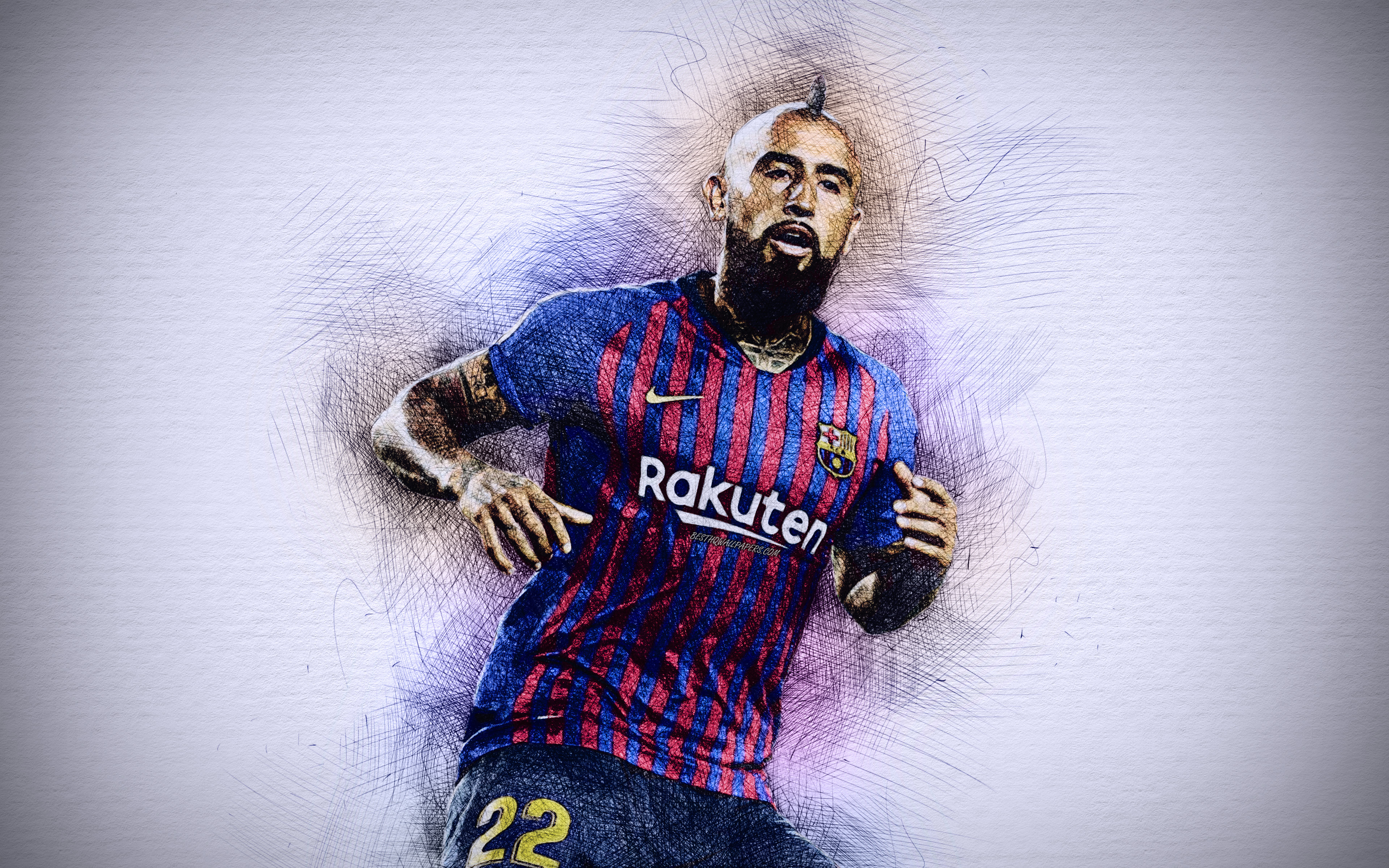 Laden Sie das Sport, Fußball, Fc Barcelona, Chilenisch, Arturo Vidal-Bild kostenlos auf Ihren PC-Desktop herunter