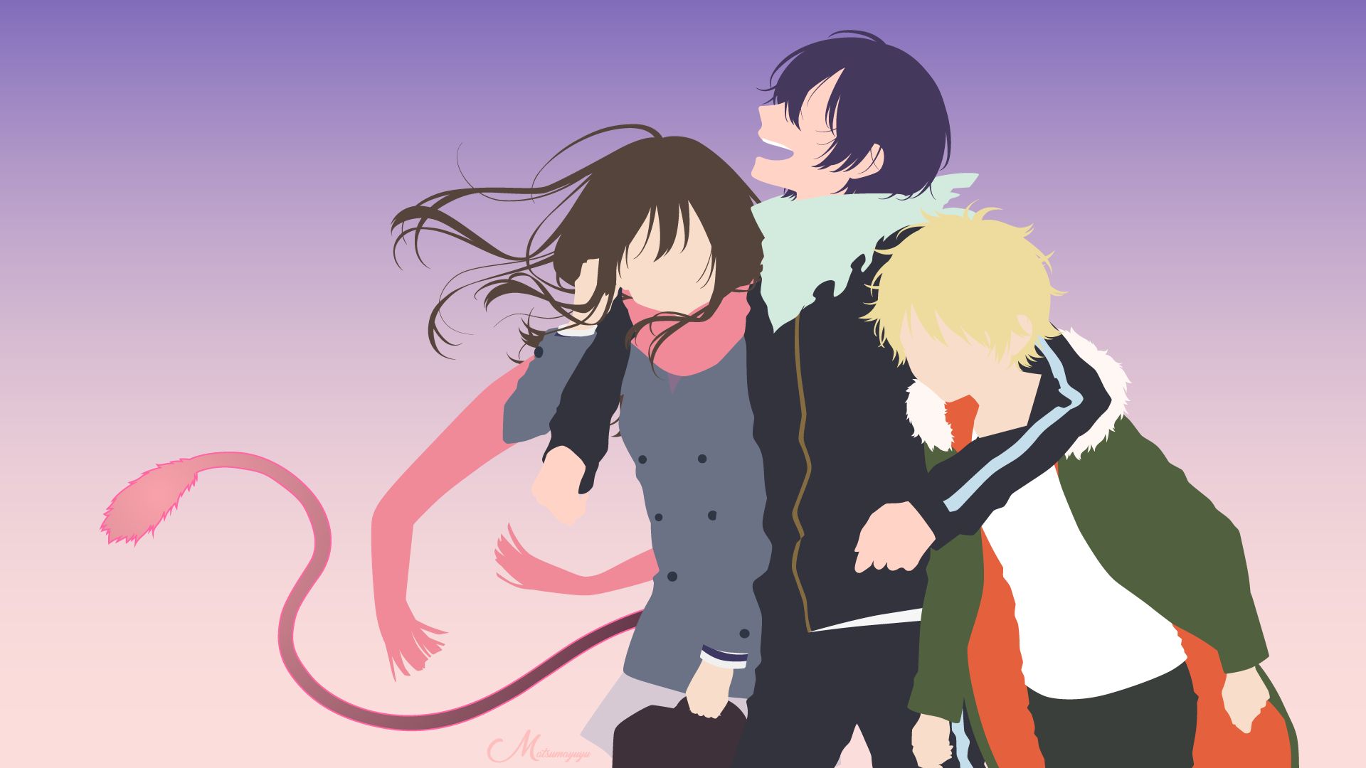 Laden Sie das Animes, Yukine (Noragami), Noragami, Hiyori Iki, Yato (Noragami)-Bild kostenlos auf Ihren PC-Desktop herunter