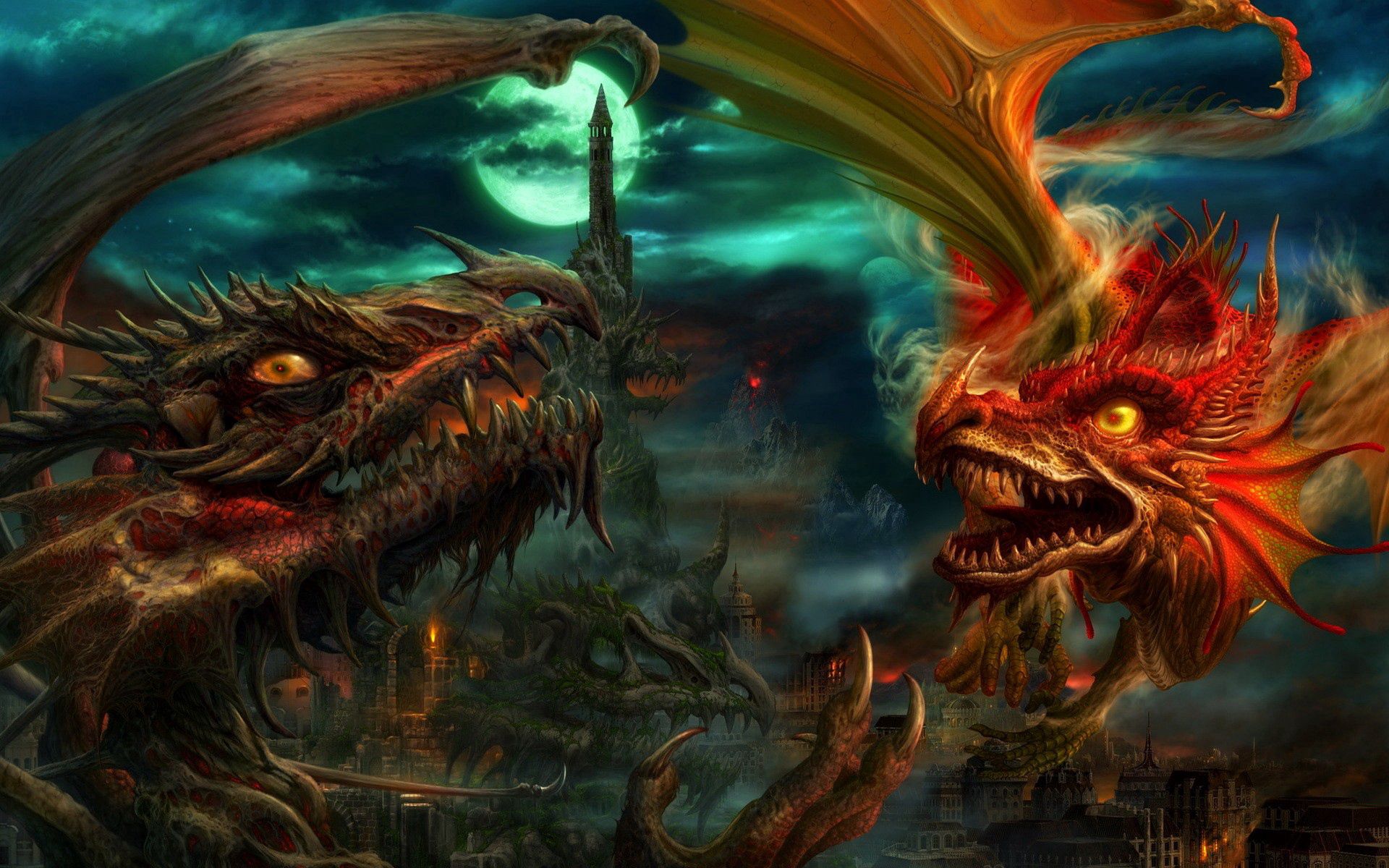 85225 télécharger l'image dragons, art, apocalypse - fonds d'écran et économiseurs d'écran gratuits