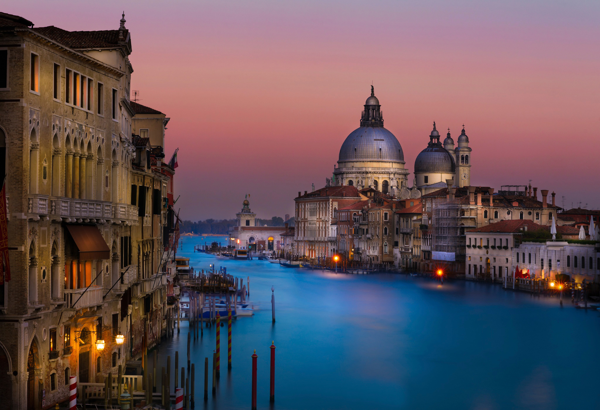 375271 завантажити шпалери венеція, створено людиною, вечір, великий канал, ніч, міста - заставки і картинки безкоштовно