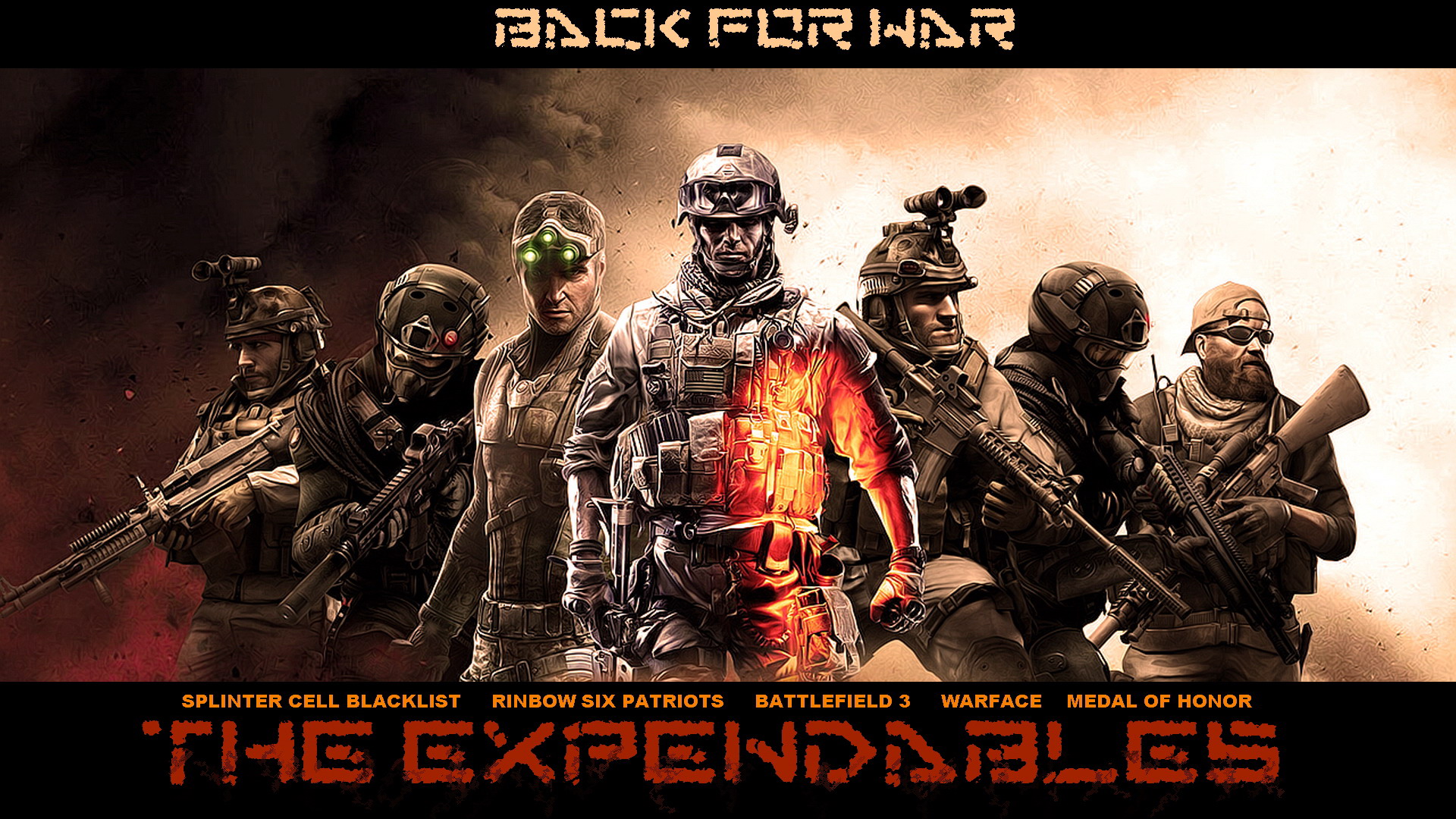 video game, crossover, the expendables