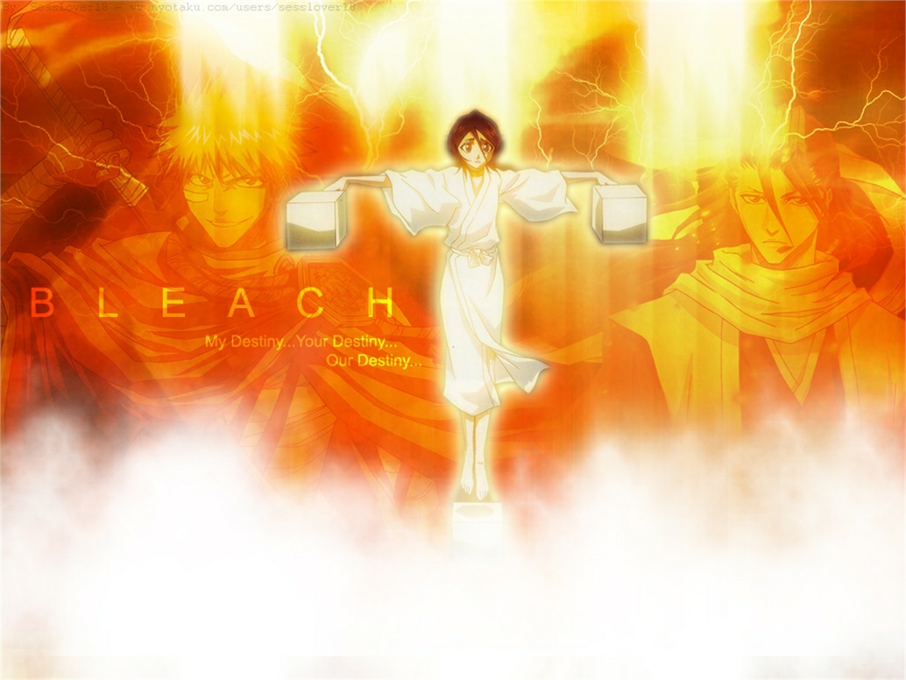 Handy-Wallpaper Bleach, Rukia Kuchiki, Animes kostenlos herunterladen.