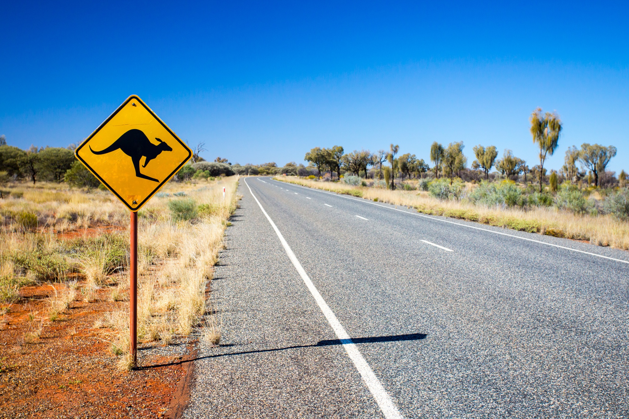 Free download wallpaper Road, Sign, Australia, Man Made on your PC desktop