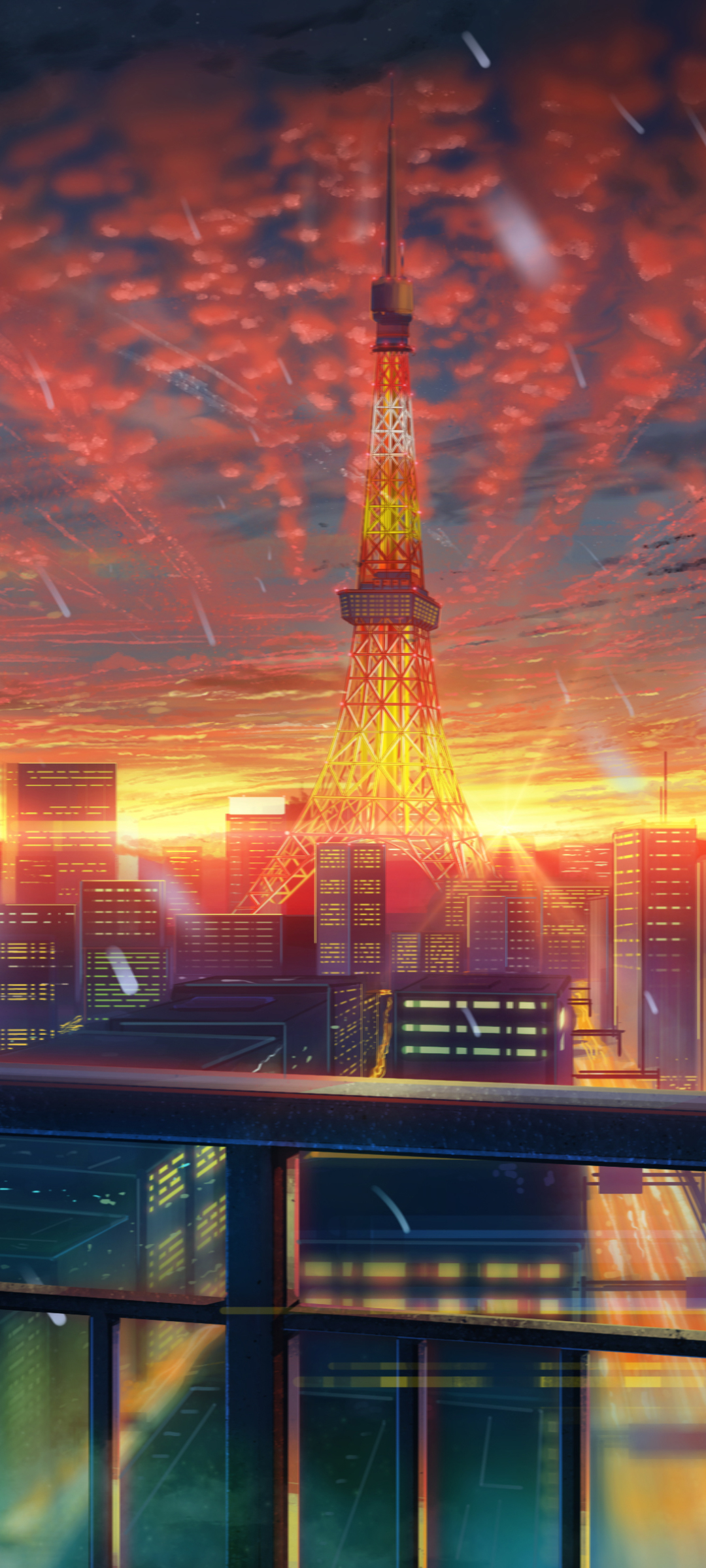 Download mobile wallpaper Anime, City for free.