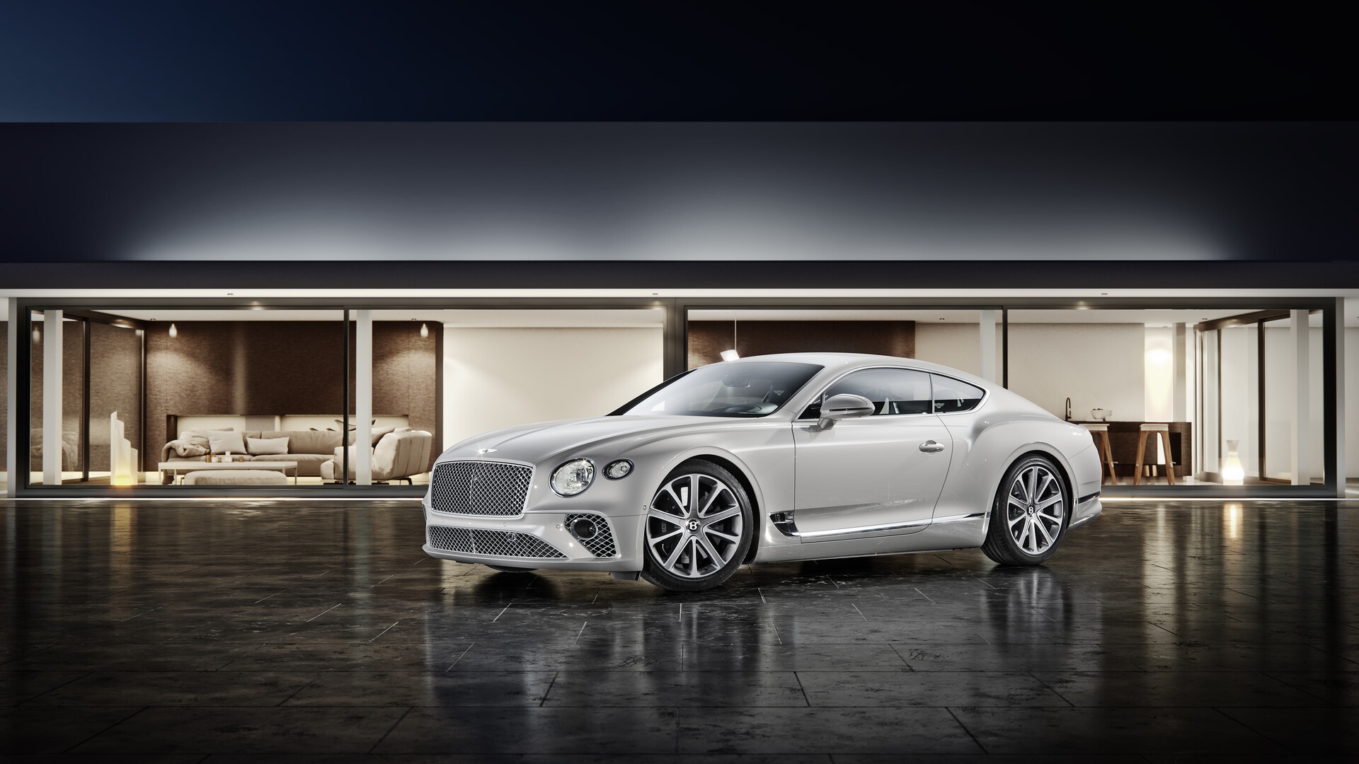 Download mobile wallpaper Bentley, Car, Bentley Continental Gt, Vehicles, White Car, Bentley Continental for free.