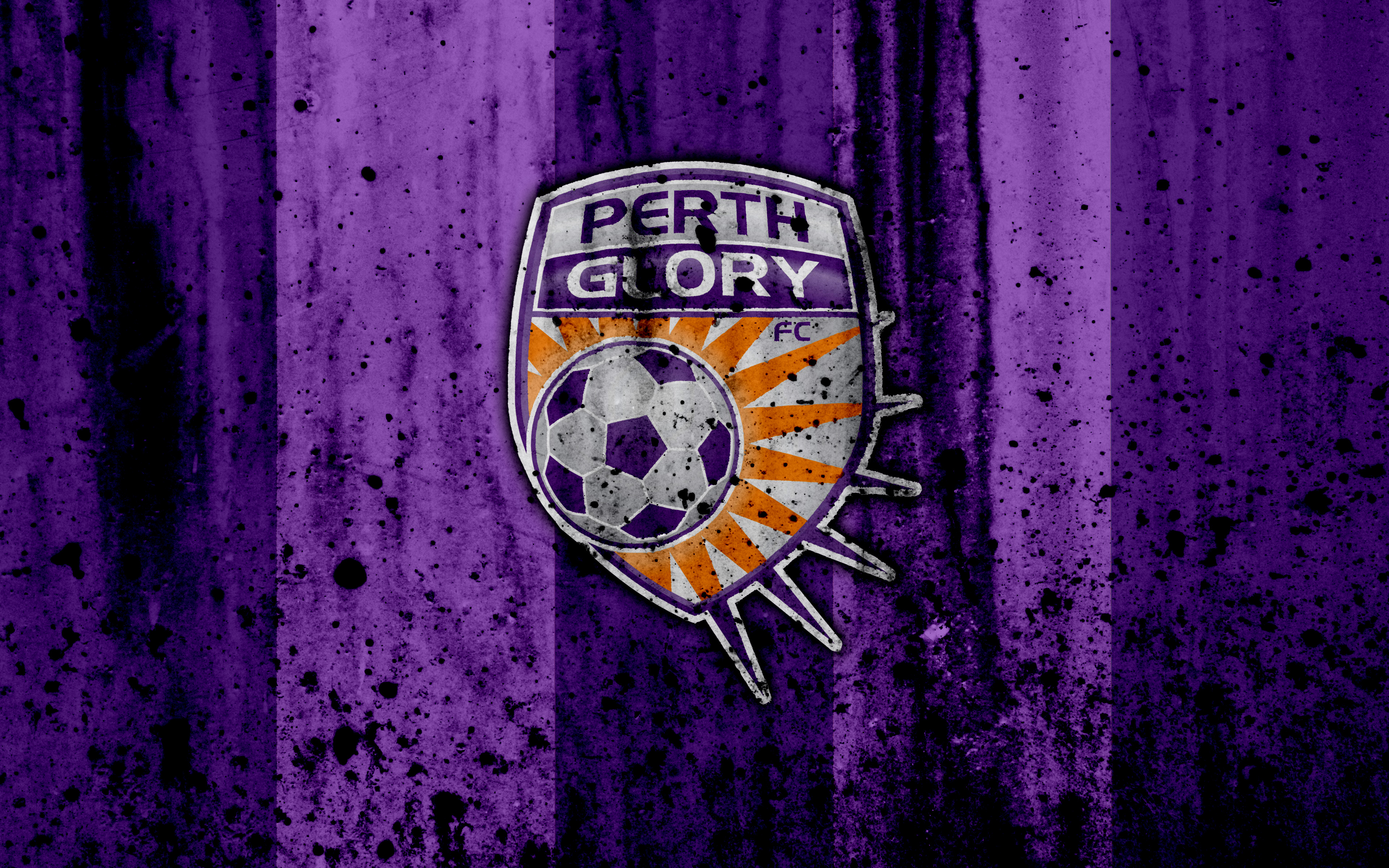 Téléchargez des papiers peints mobile Logo, Des Sports, Emblème, Football, Perth Glory Fc gratuitement.