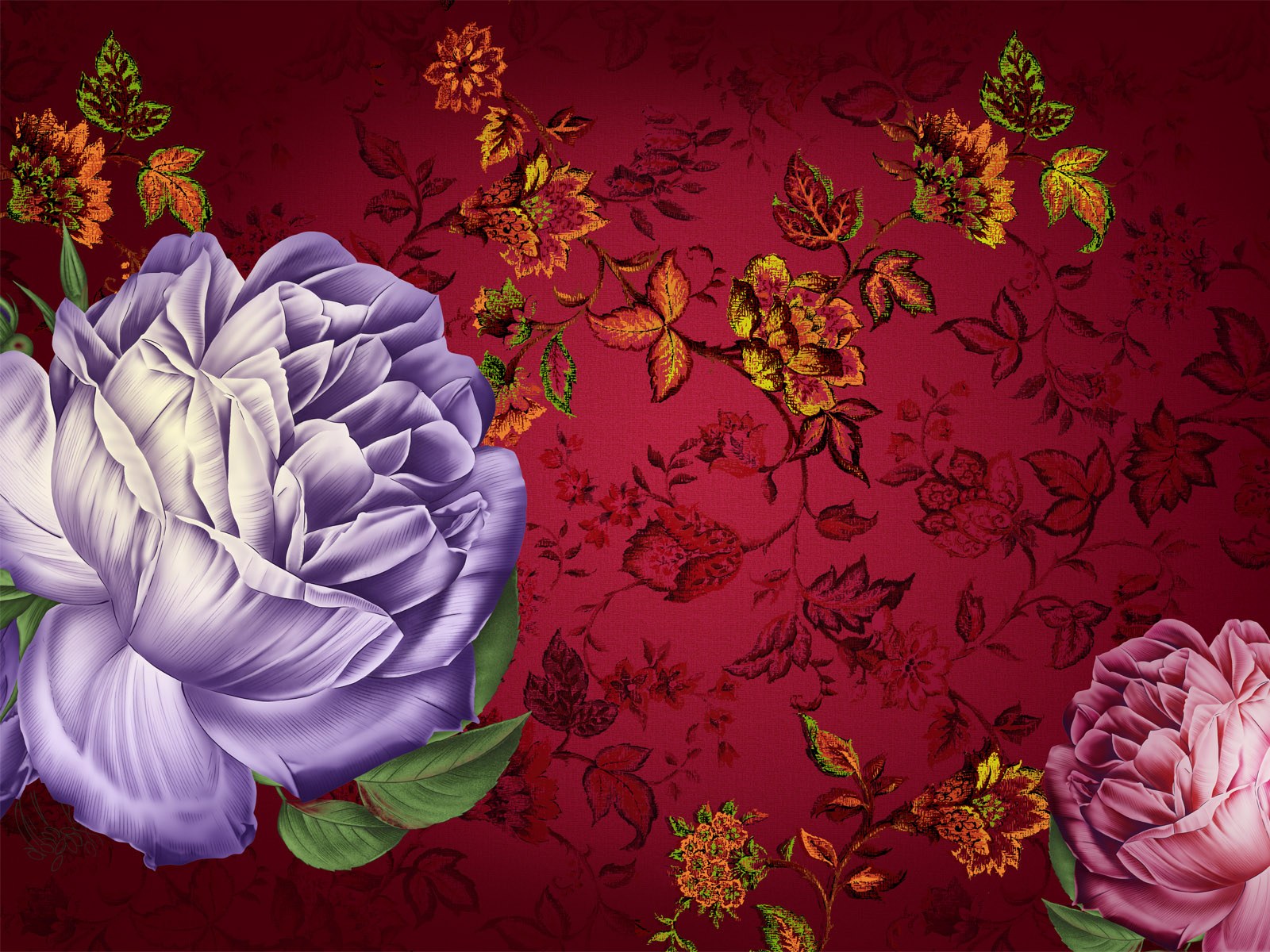 Descarga gratis la imagen Flores, Flor, Flor Rosa, Pintura, Colores, Vistoso, Artístico, Flor Purpura en el escritorio de tu PC