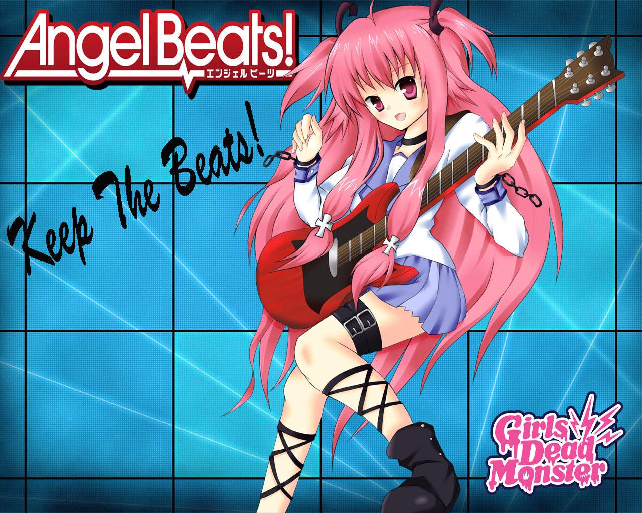 Handy-Wallpaper Animes, Yui (Engel Schlägt!), Angel Beats! kostenlos herunterladen.