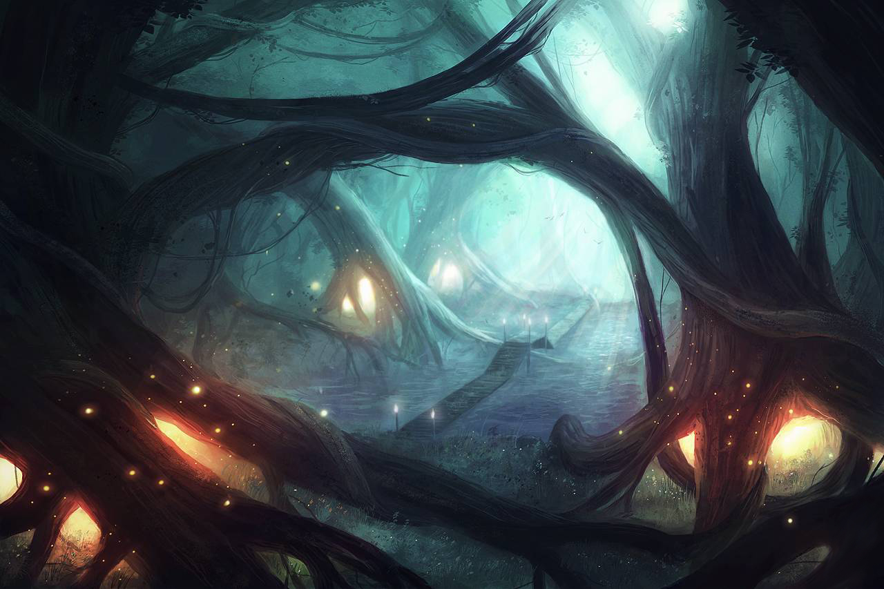 Download mobile wallpaper Fantasy, Forest for free.