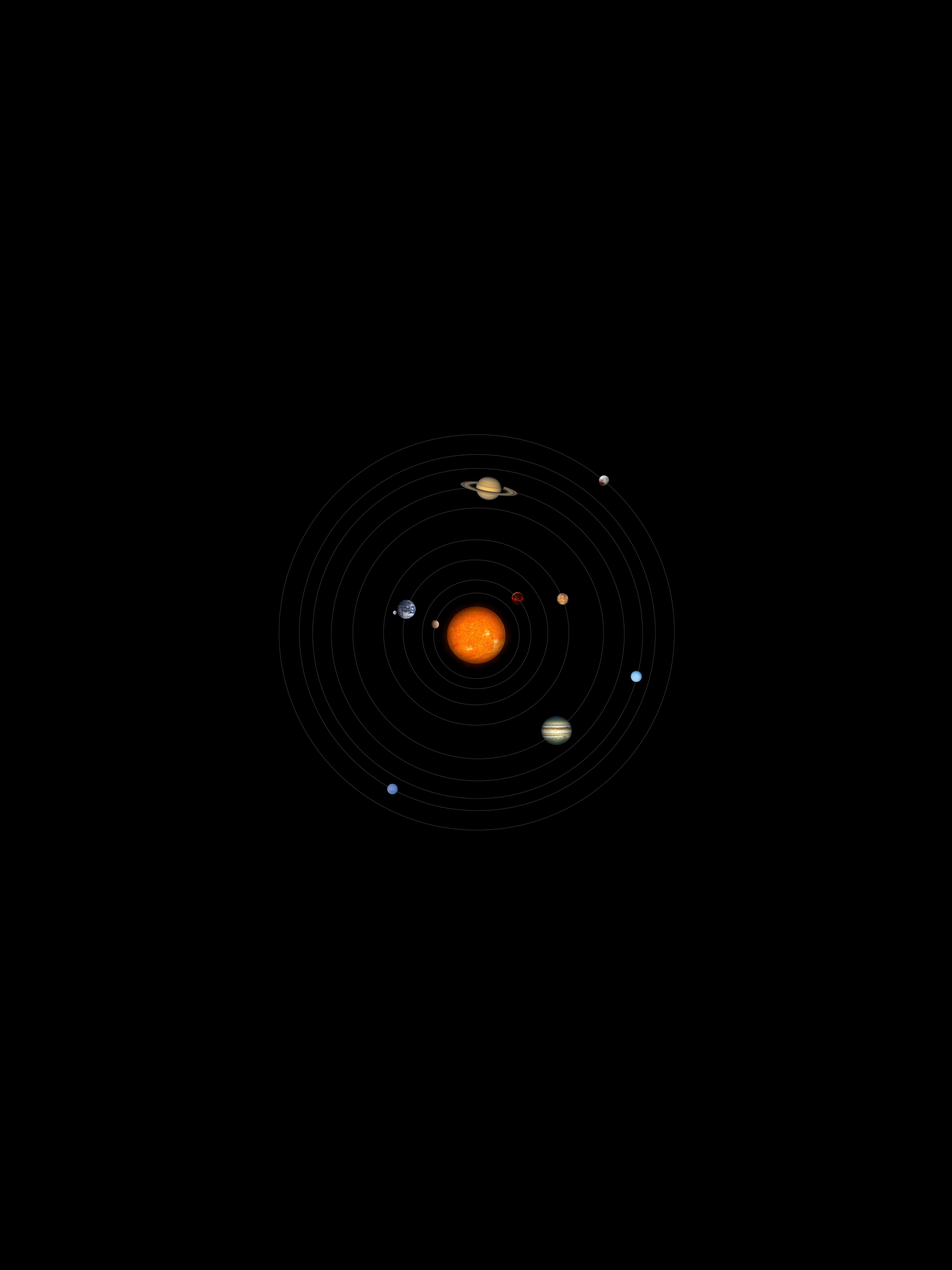 planets, astronomy, circles, solar system, universe