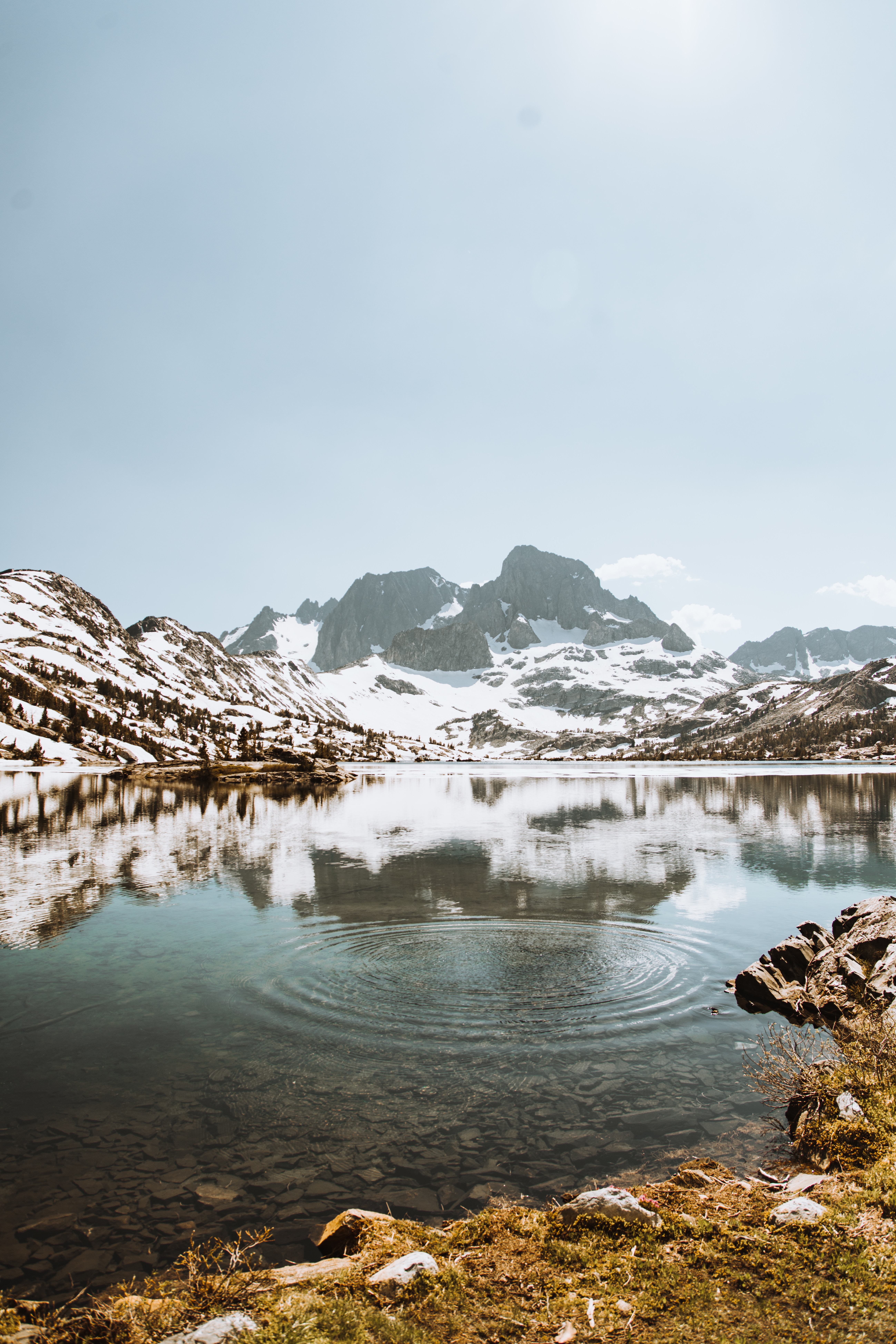 Descarga gratis la imagen Invierno, Naturaleza, Montañas, Nieve, Lago, Paisaje en el escritorio de tu PC