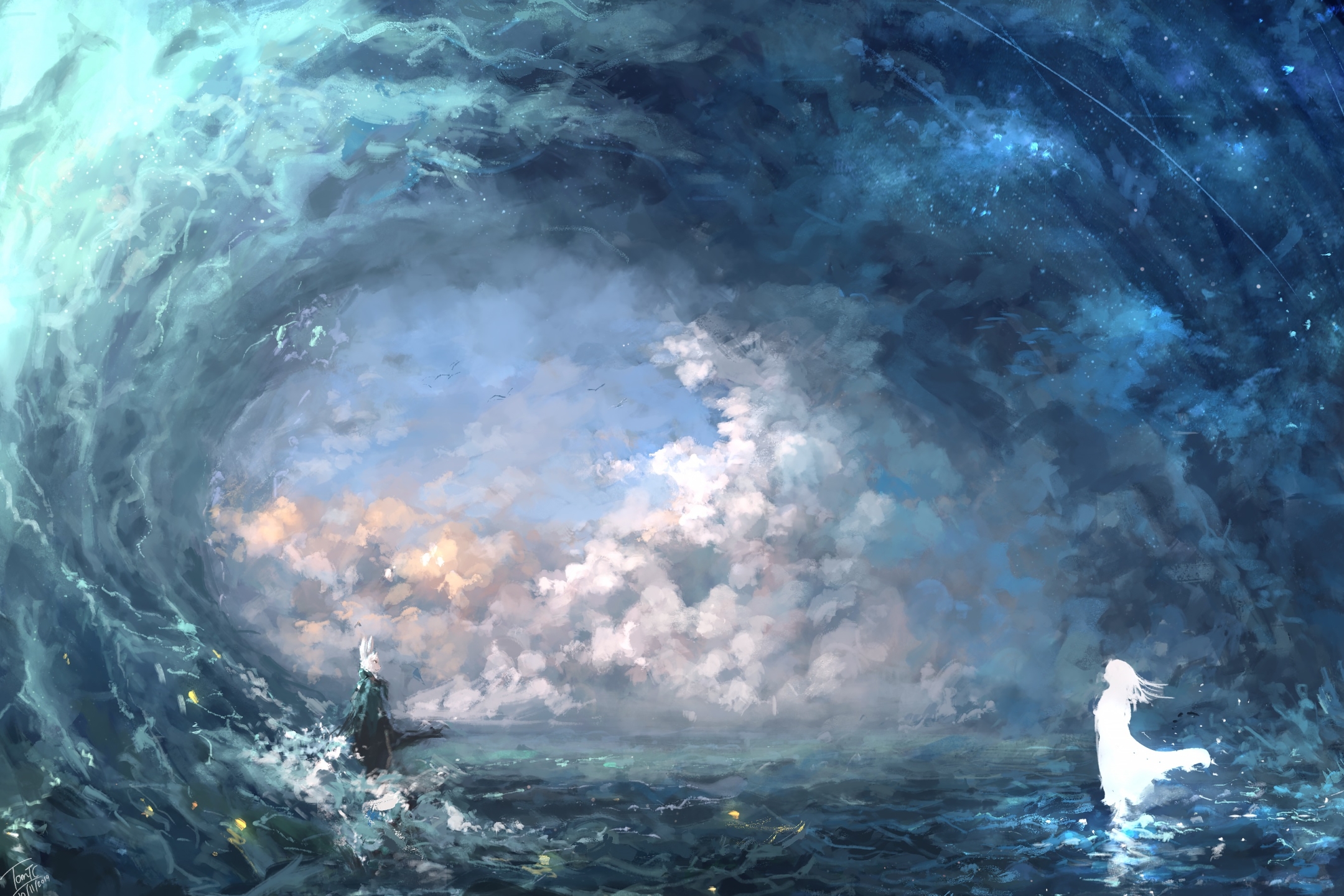 Laden Sie das Fantasie, Ozean-Bild kostenlos auf Ihren PC-Desktop herunter