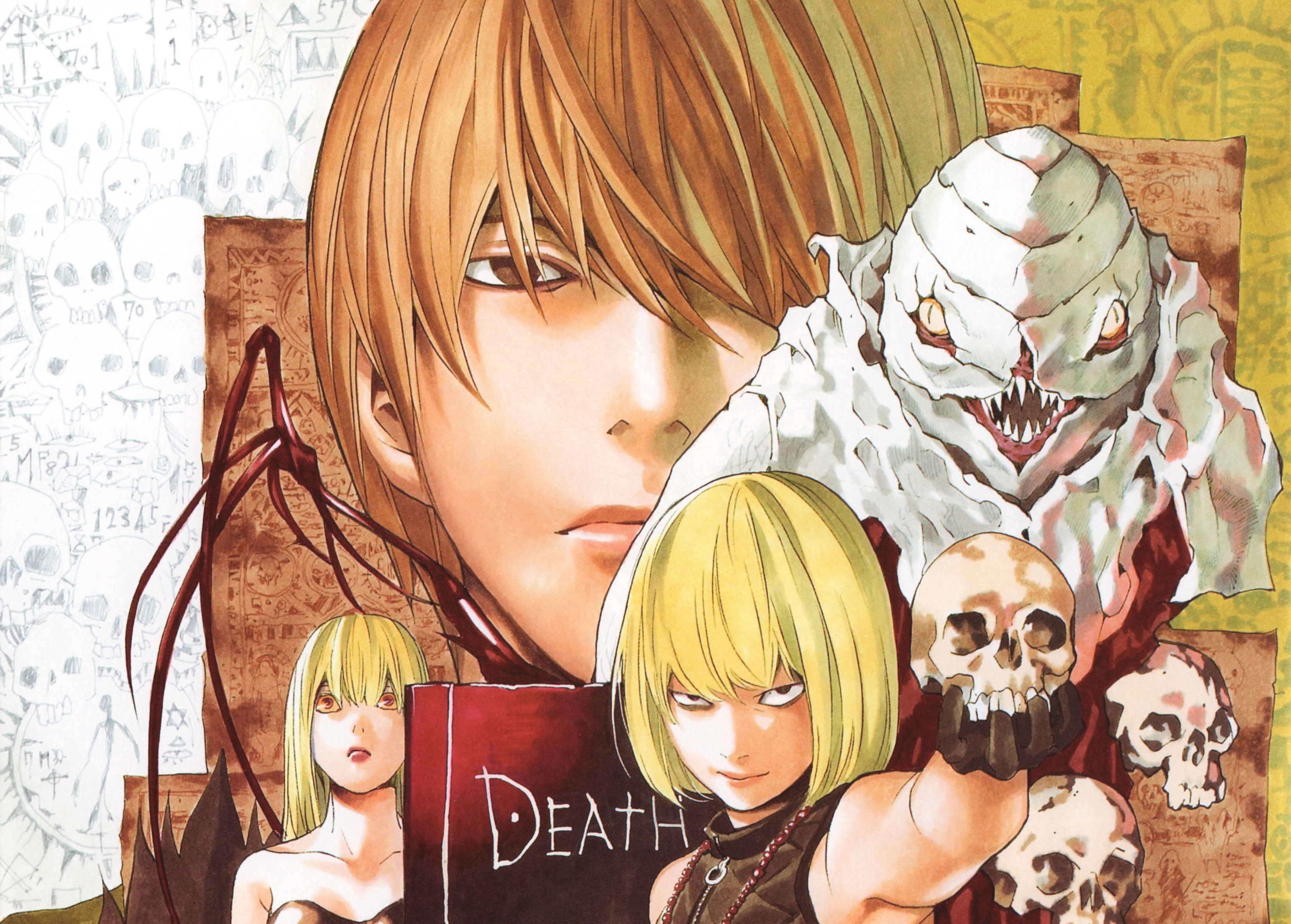 anime, death note, light yagami, mello (death note), misa amane, sidoh (death note)