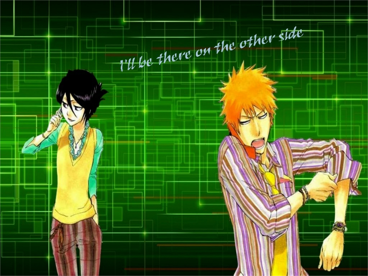 Free download wallpaper Rukia Kuchiki, Bleach, Ichigo Kurosaki, Anime on your PC desktop