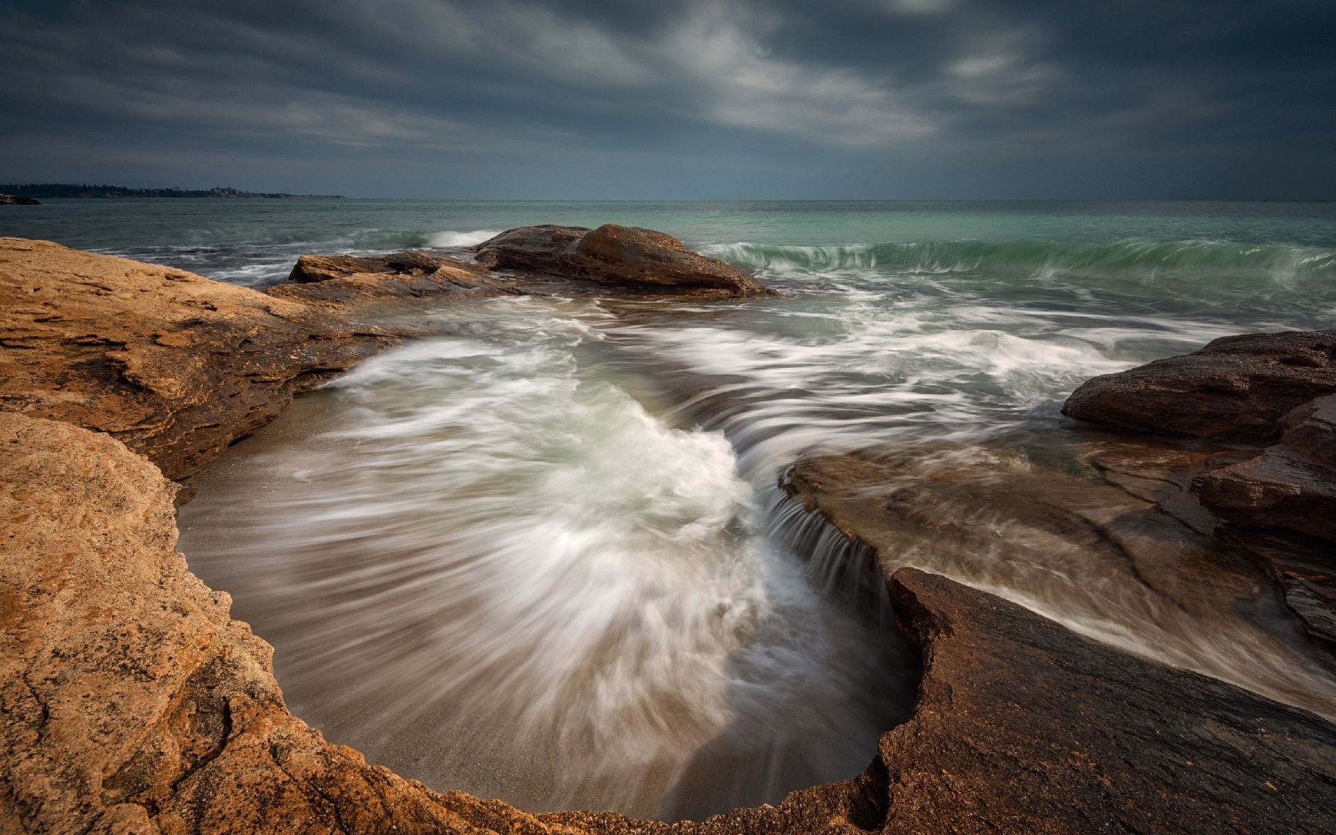 Handy-Wallpaper Horizont, Ozean, Wolke, Meer, Erde/natur kostenlos herunterladen.