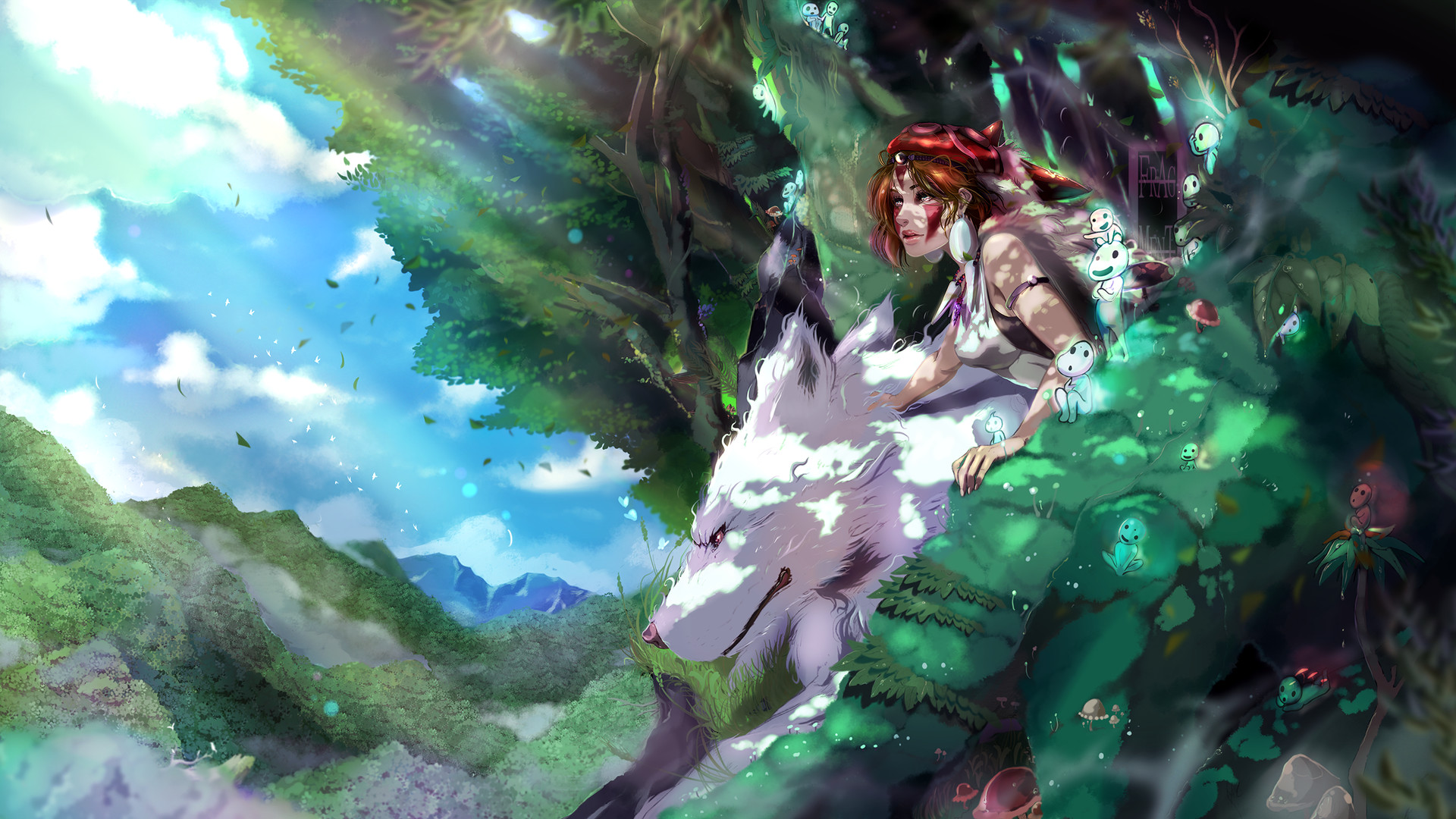 Download mobile wallpaper Anime, Forest, Princess Mononoke, Mononoke Hime for free.