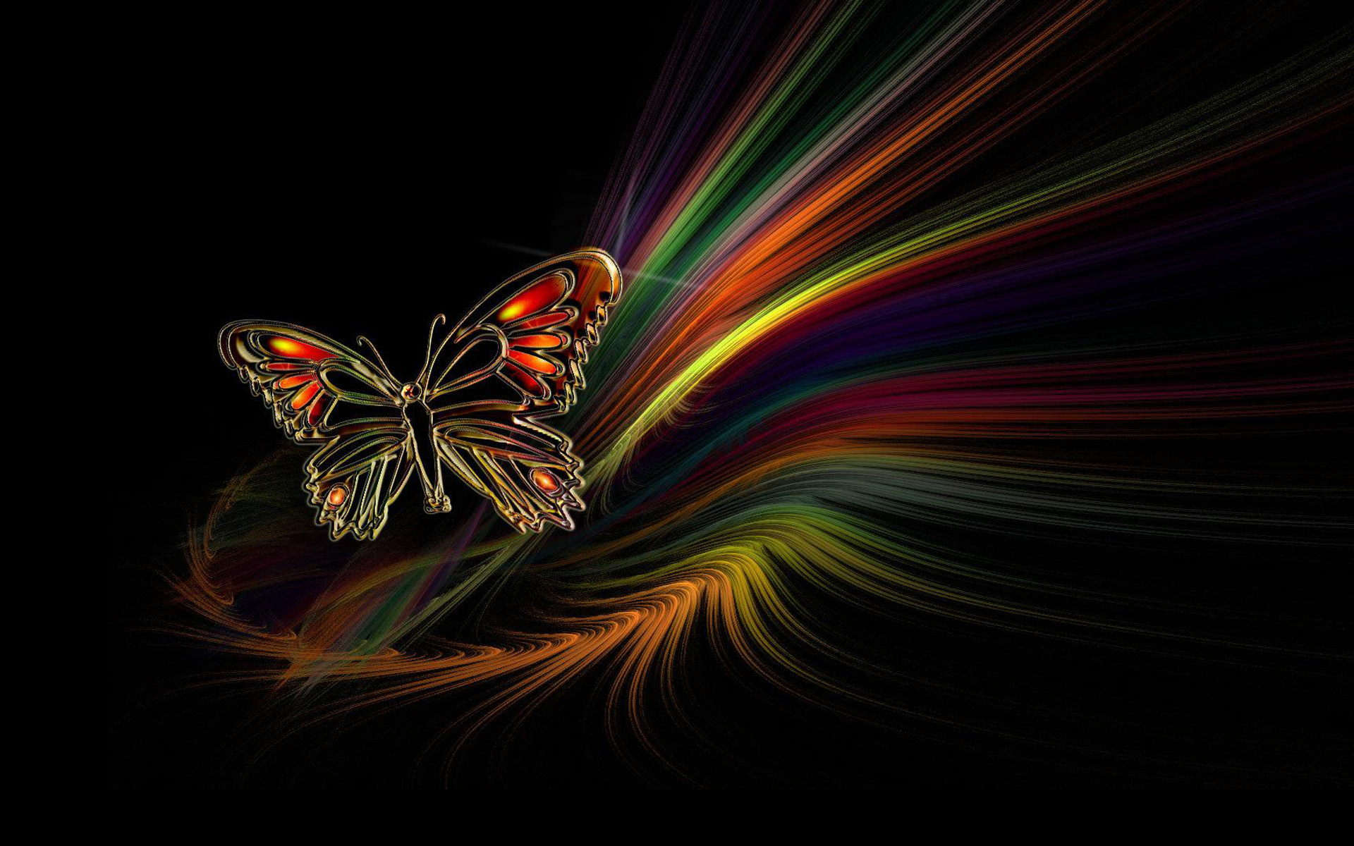 Download mobile wallpaper Colors, Butterfly, Colorful, Artistic for free.
