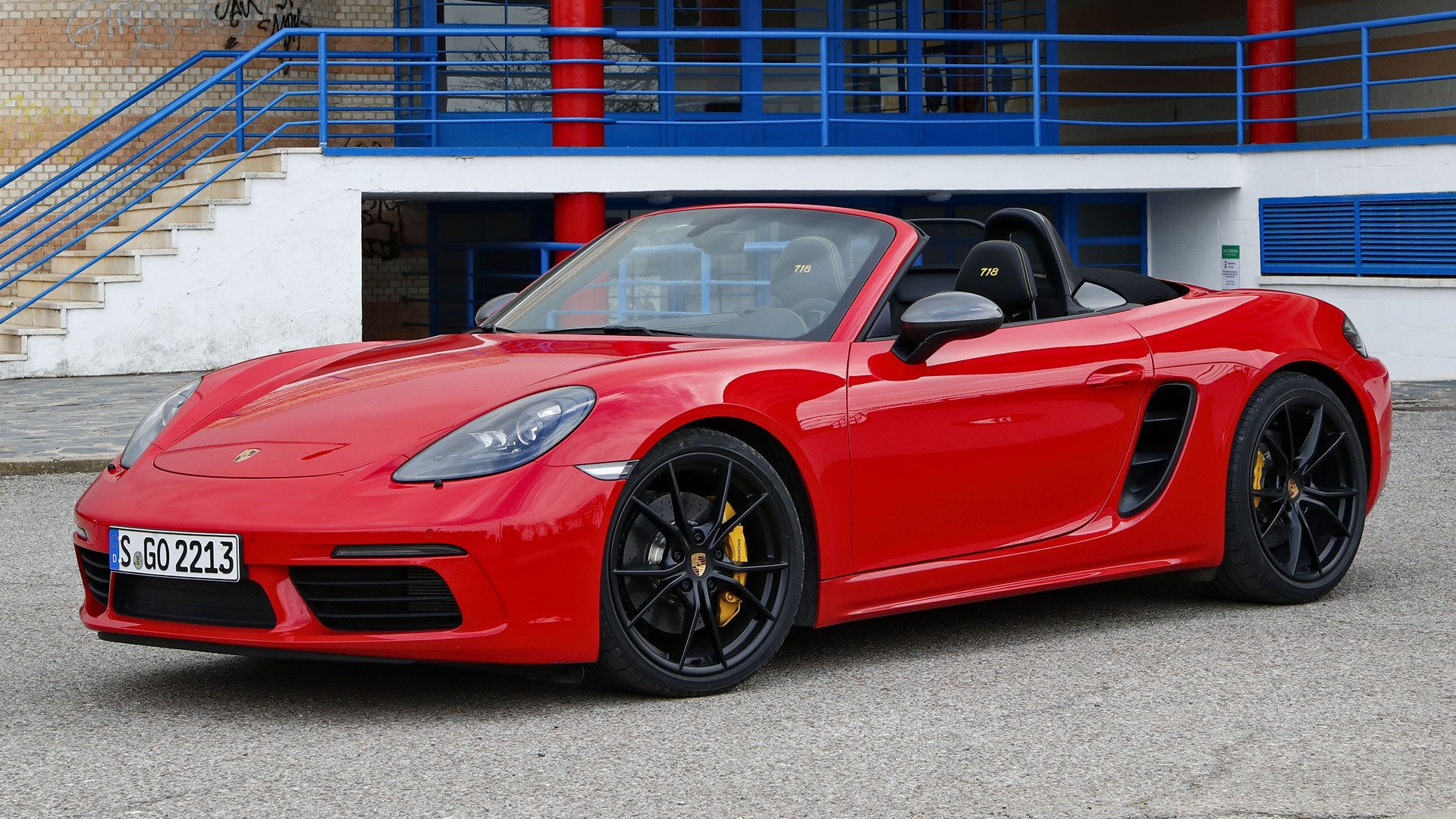 Laden Sie das Porsche, Autos, Cabrio, Supersportwagen, Fahrzeuge, Porsche 718 Boxstert-Bild kostenlos auf Ihren PC-Desktop herunter