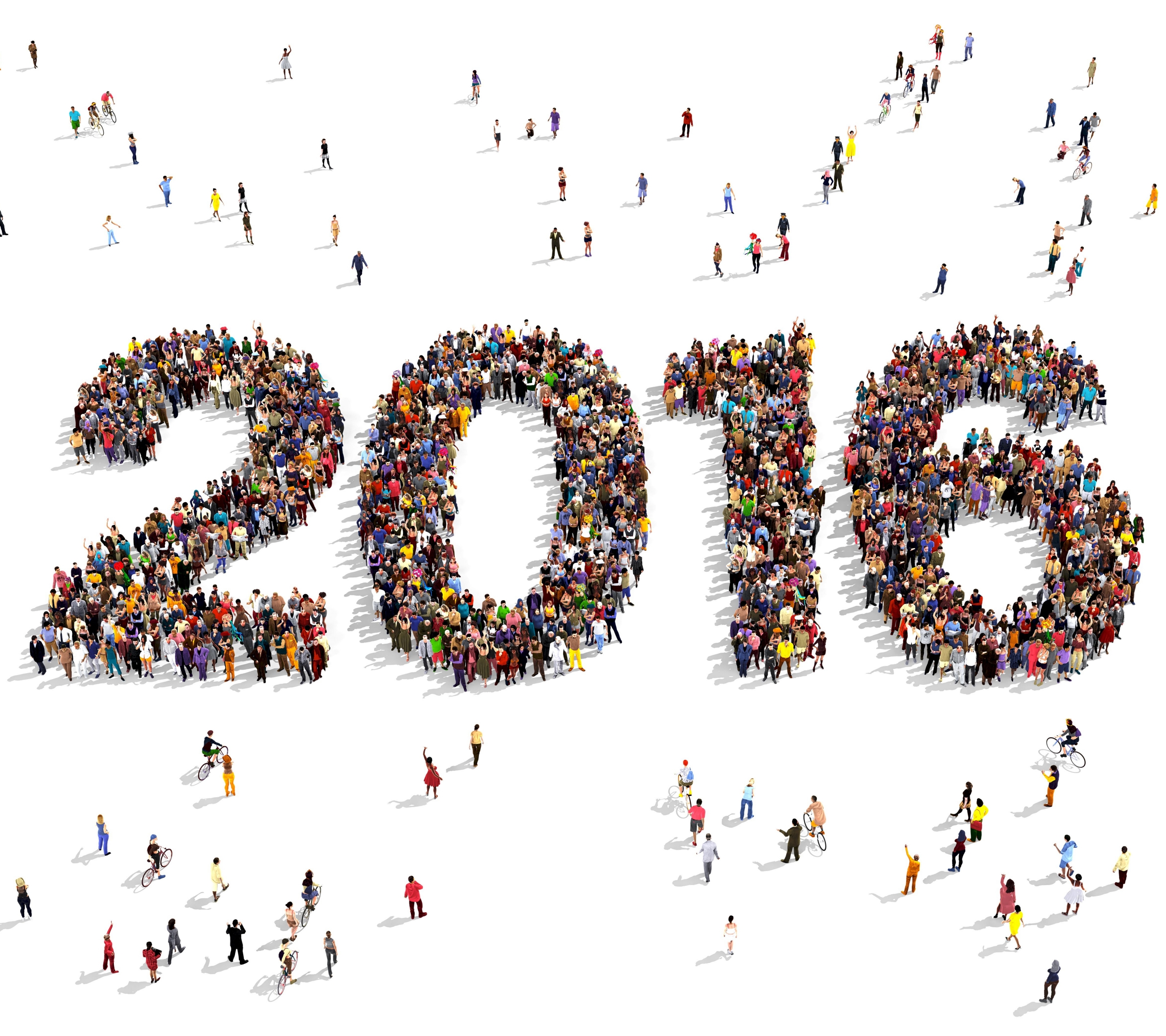 無料モバイル壁紙人々, ホリデー, 2016年新年をダウンロードします。