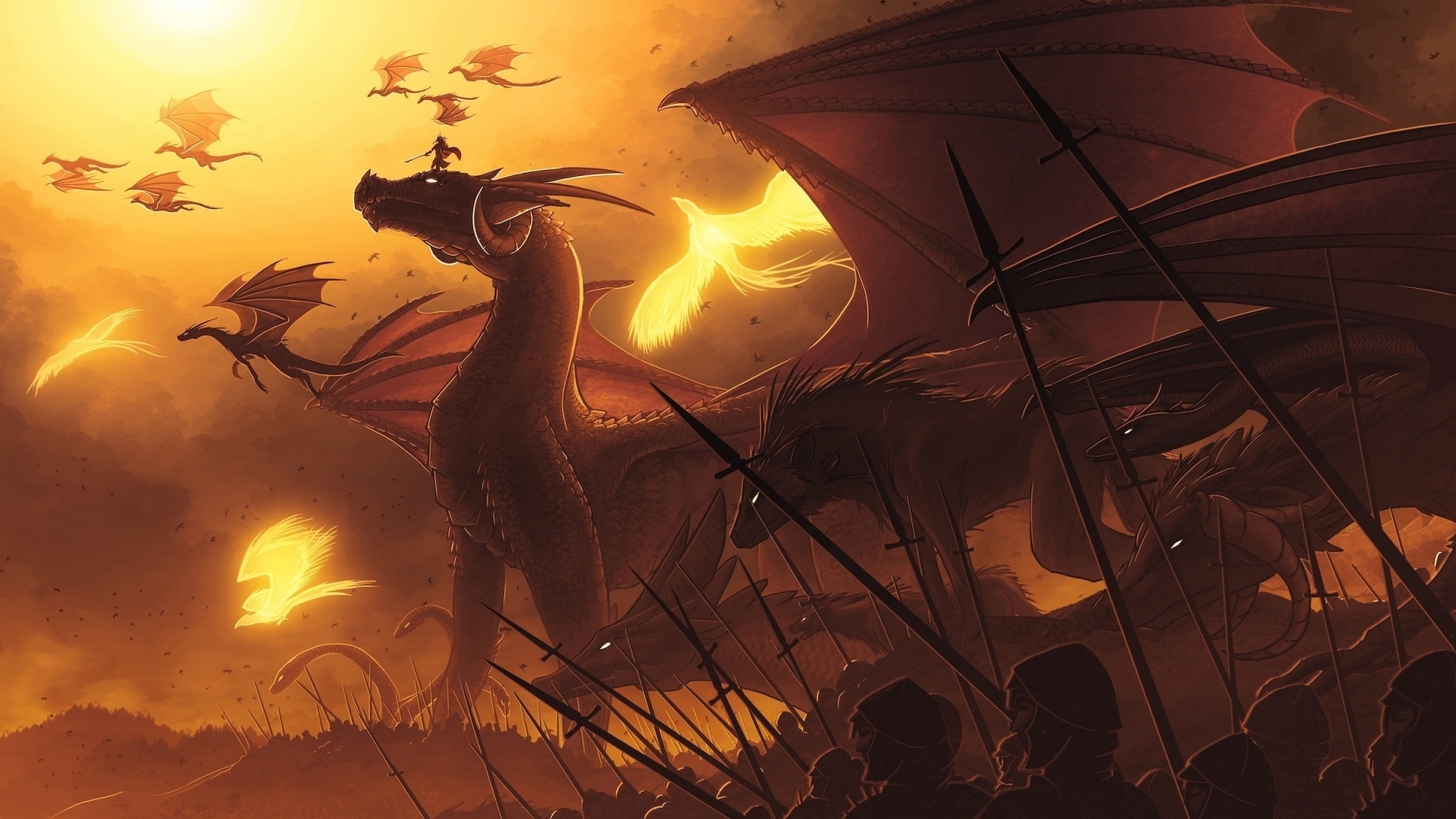 23779 Bild herunterladen fantasie, dragons, rot - Hintergrundbilder und Bildschirmschoner kostenlos