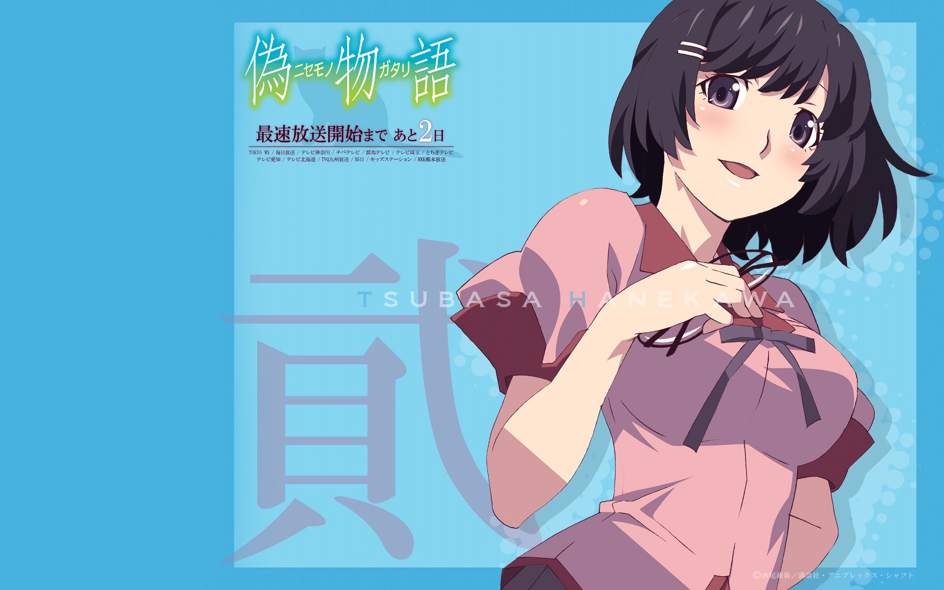 Handy-Wallpaper Animes, Monogatari (Serie), Tsubasa Hanekawa kostenlos herunterladen.