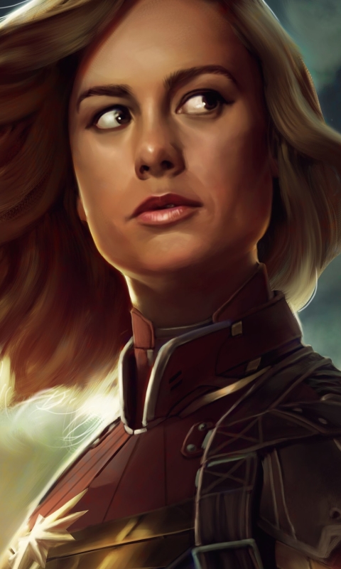 Handy-Wallpaper Filme, Captain Marvel, Brie Larson kostenlos herunterladen.