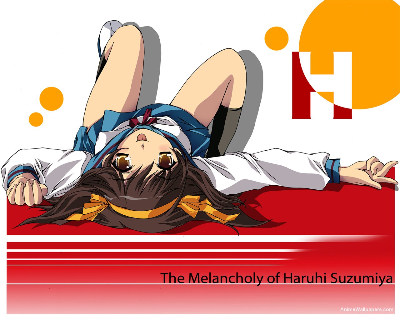 Download mobile wallpaper Anime, School Uniform, Brown Eyes, Brown Hair, Short Hair, Haruhi Suzumiya, The Melancholy Of Haruhi Suzumiya for free.