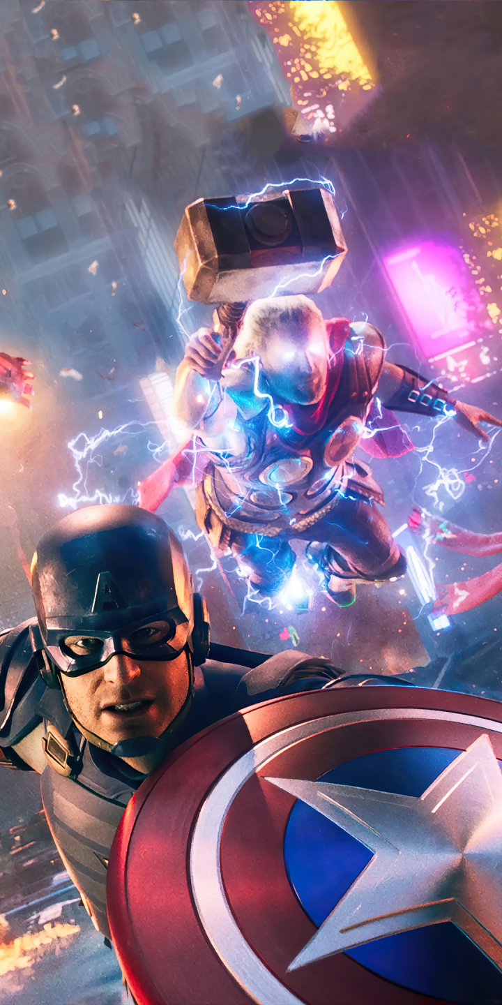 Handy-Wallpaper Computerspiele, Die Rächer, Marvel's Avengers kostenlos herunterladen.