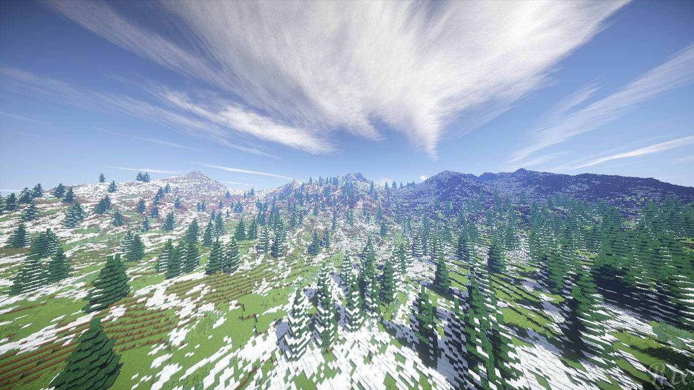 Descarga gratuita de fondo de pantalla para móvil de Nieve, Minecraft, Montaña, Videojuego.