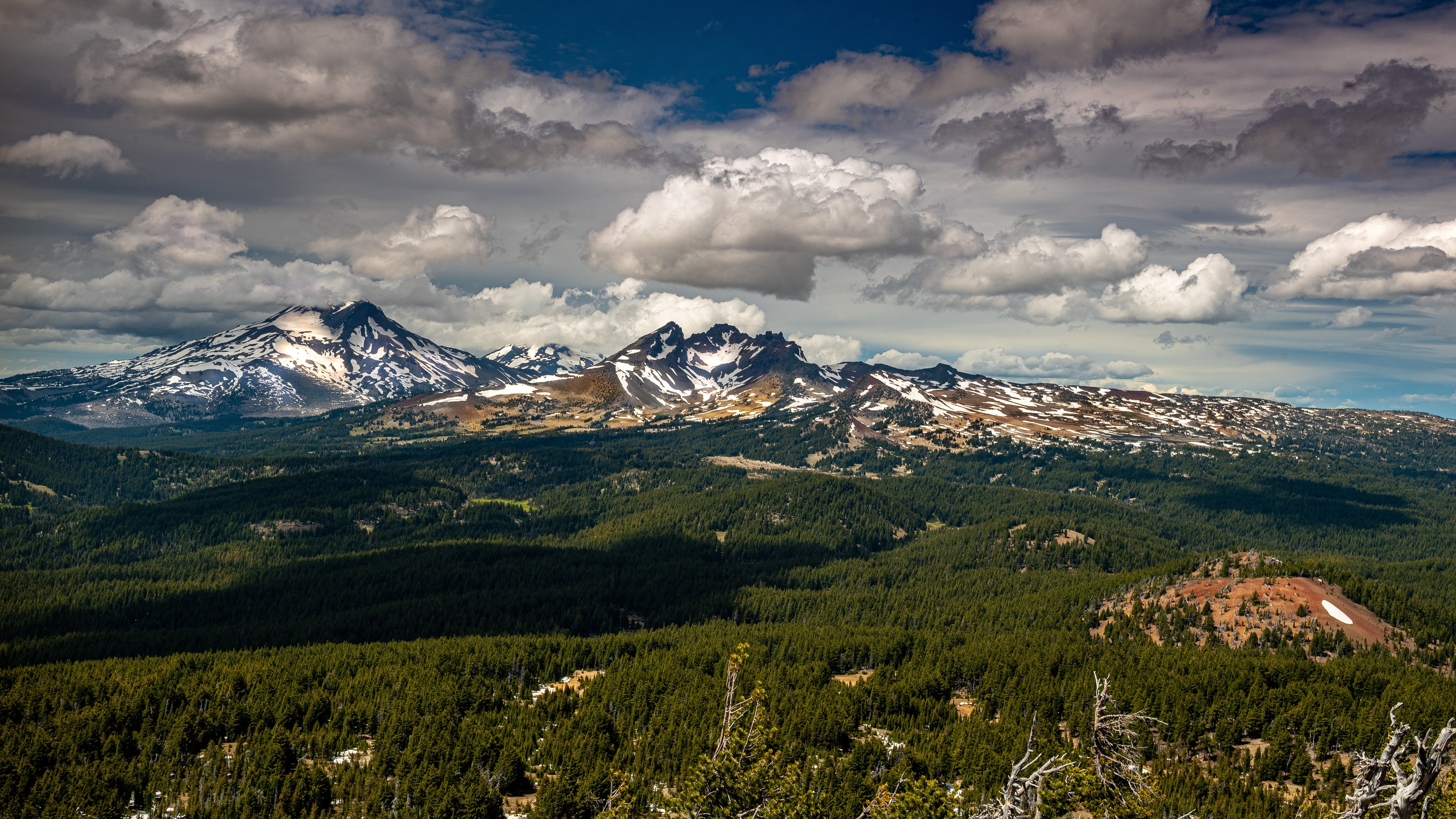 Téléchargez gratuitement l'image Montagnes, Montagne, Forêt, Nuage, Terre/nature, Neiger sur le bureau de votre PC