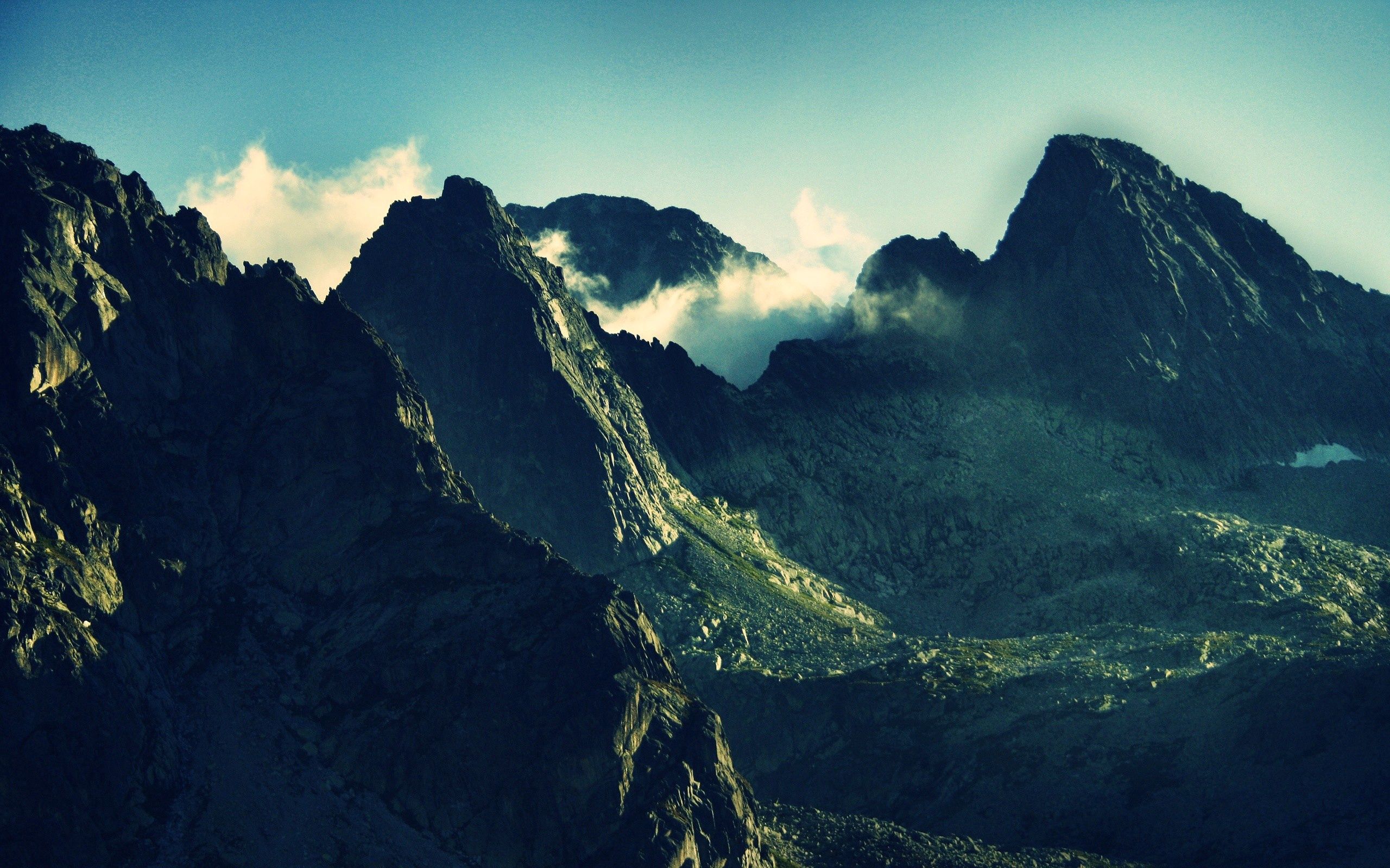 nature, sky, mountains, smoke, shroud Smartphone Background