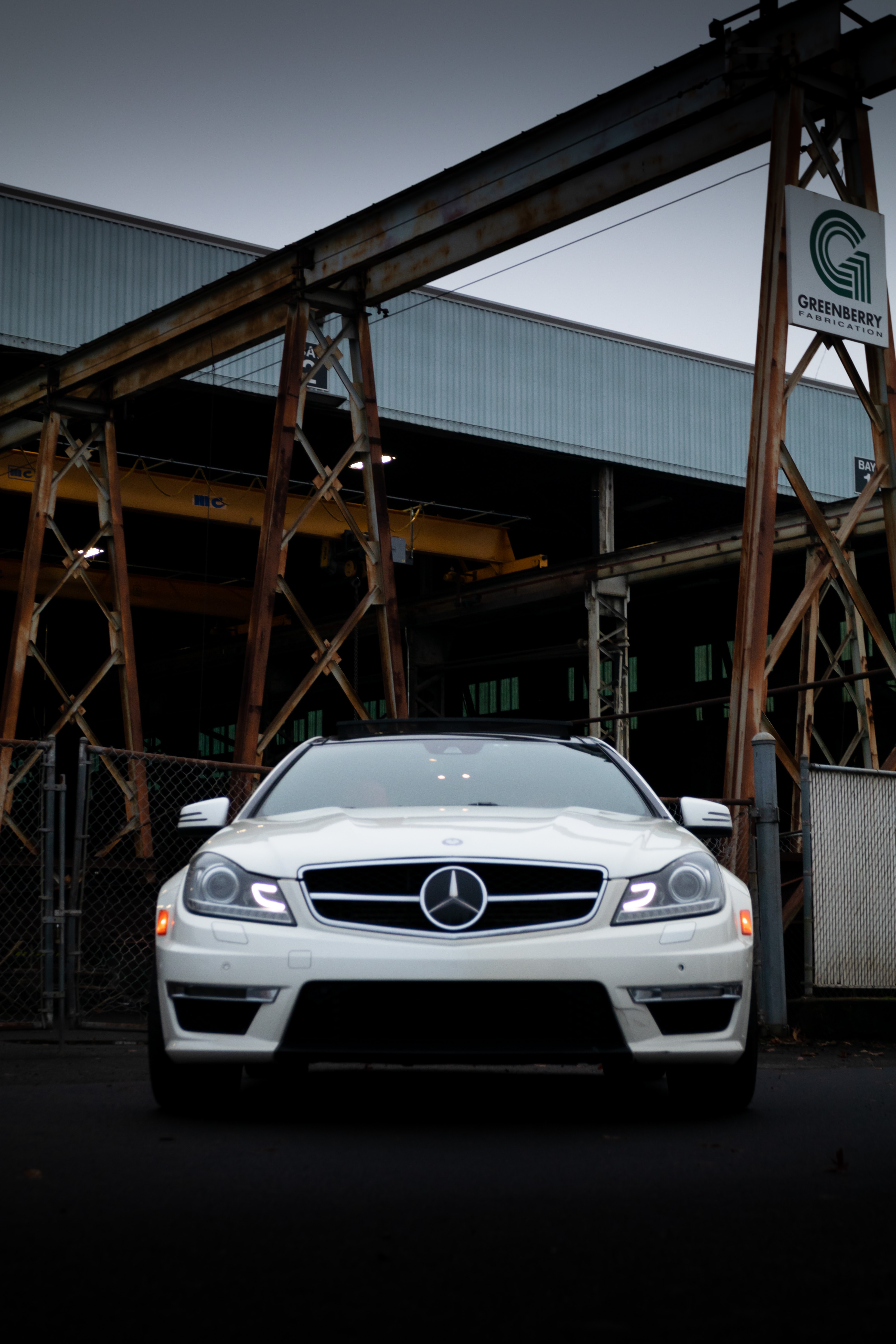 mercedes, cars, white, car, front view mobile wallpaper