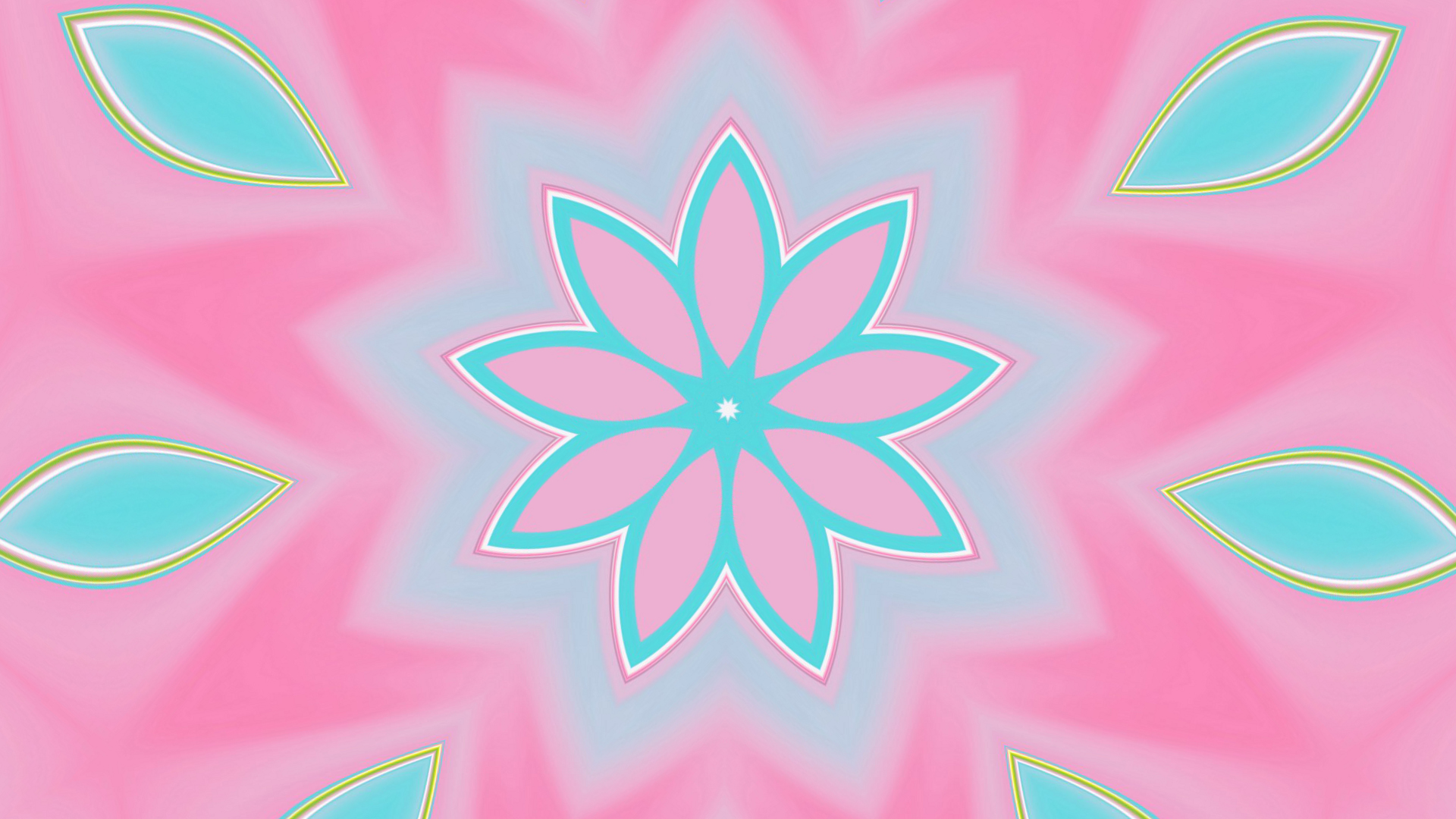 Download mobile wallpaper Flowers, Pink, Flower, Colors, Gradient, Shapes, Artistic, Kaleidoscope for free.