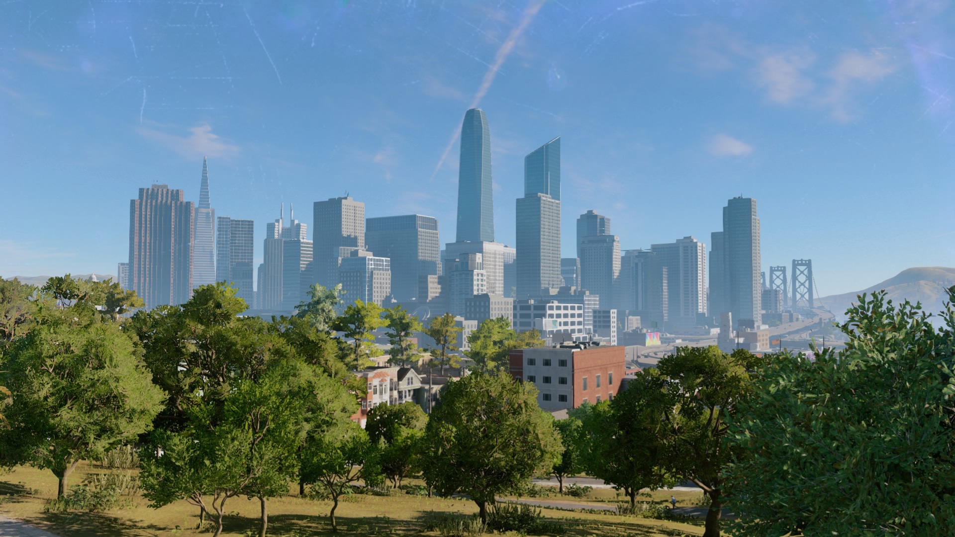 Baixe gratuitamente a imagem Watch Dogs, Cidade, Árvore, Videogame, Watch Dogs 2 na área de trabalho do seu PC