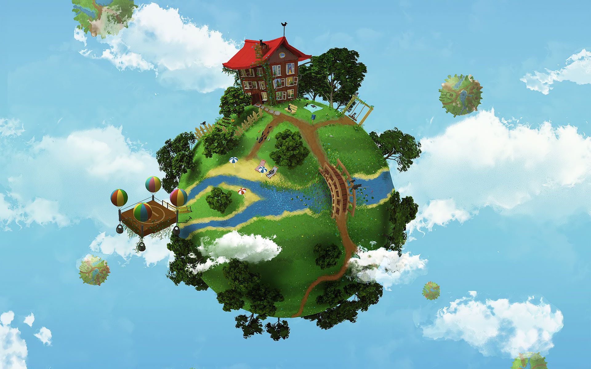 Download mobile wallpaper A Dreamy World, Earth for free.