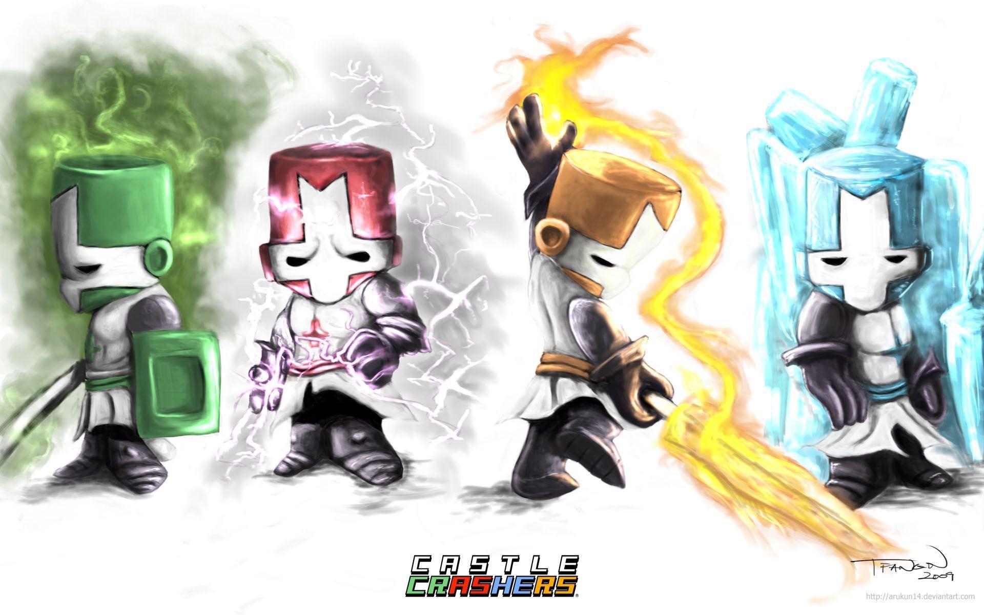 Laden Sie Roter Ritter (Castle Crashers) HD-Desktop-Hintergründe herunter