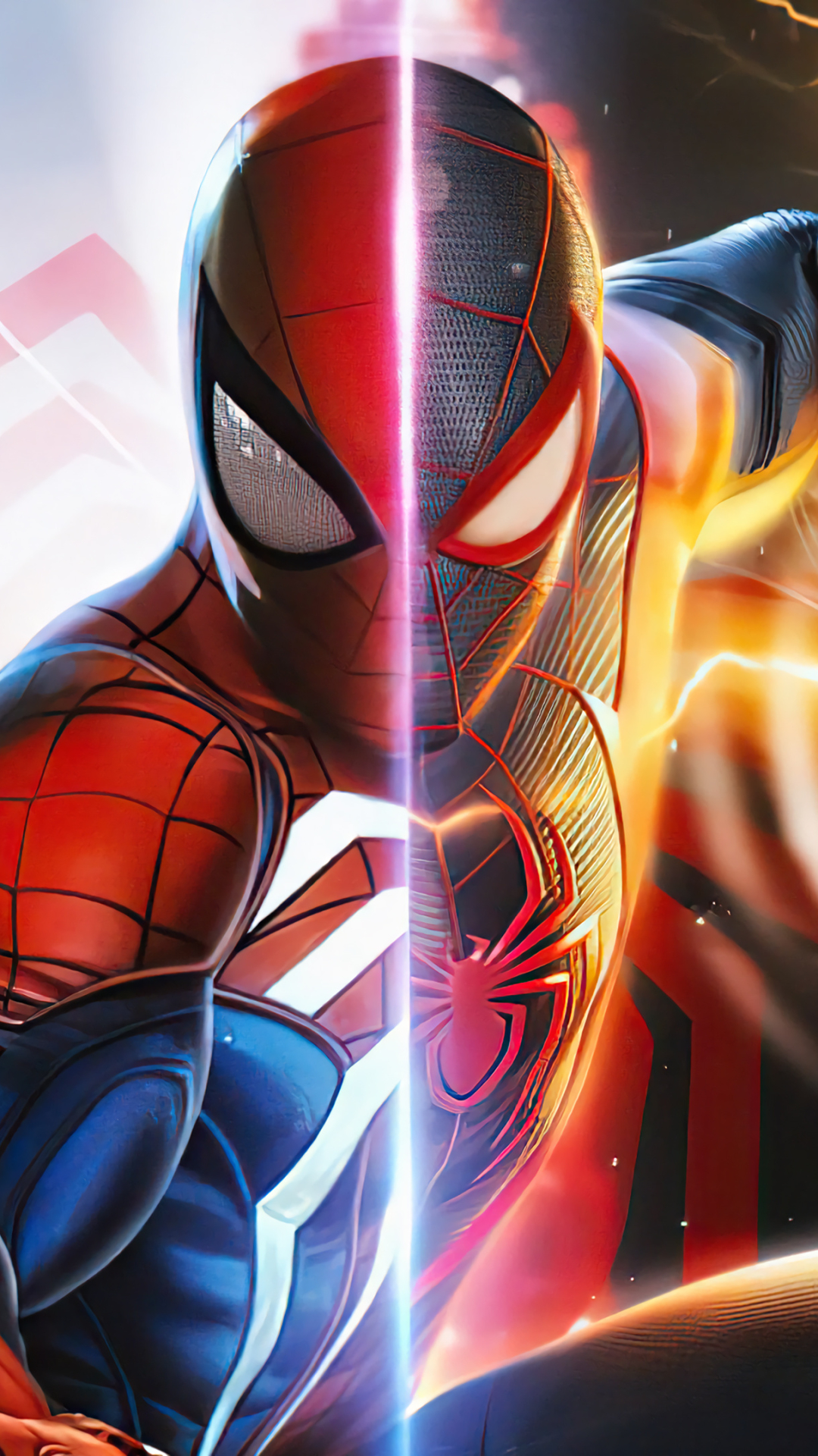 Descarga gratuita de fondo de pantalla para móvil de Videojuego, Hombre Araña, Peter Parker, Millas Morales, Spider Man De Marvel: Miles Morales.