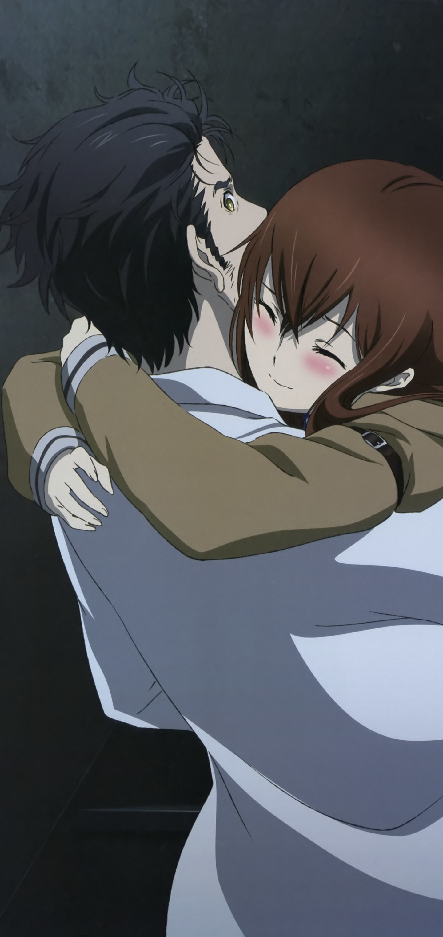 Descarga gratuita de fondo de pantalla para móvil de Animado, Steins Gate, Kurisu Makise, Rintaro Okabe.